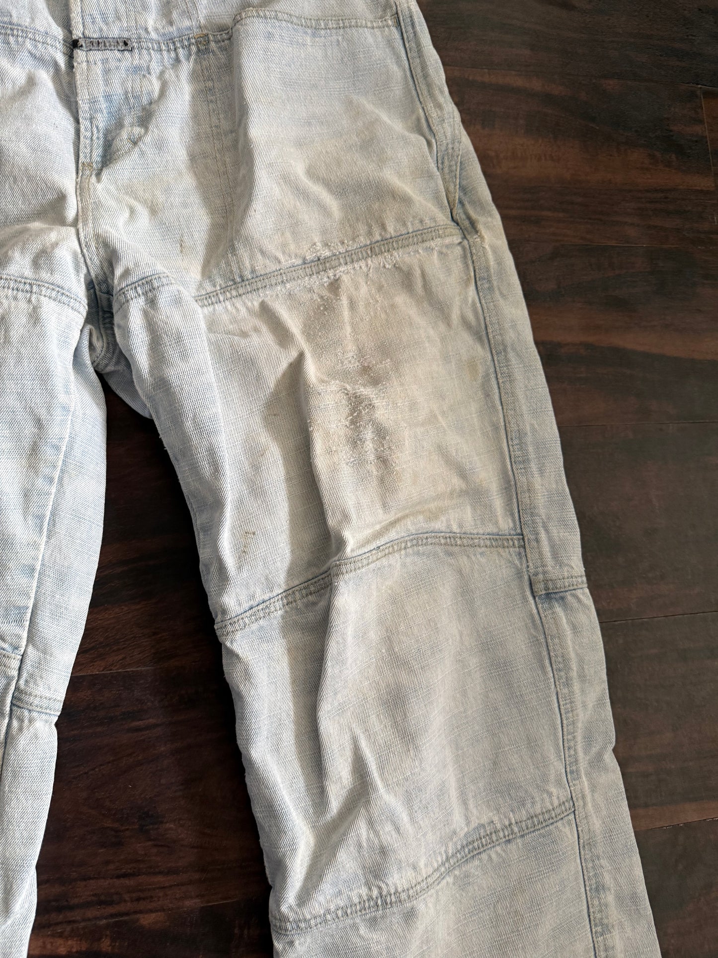 Vintage Girbaud Light Wash Distressed Denim Jeans- 36x29