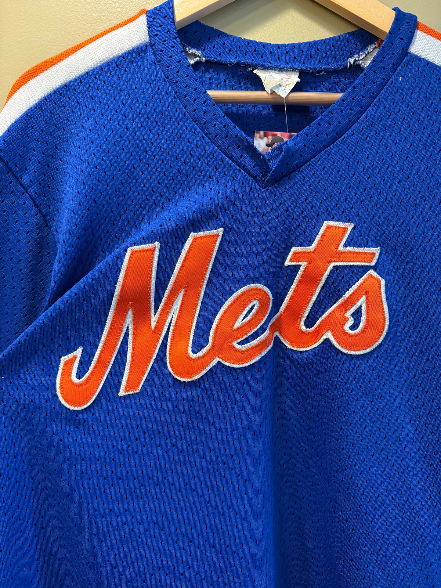 Vintage 80s New York Mets Blue Jersey- L