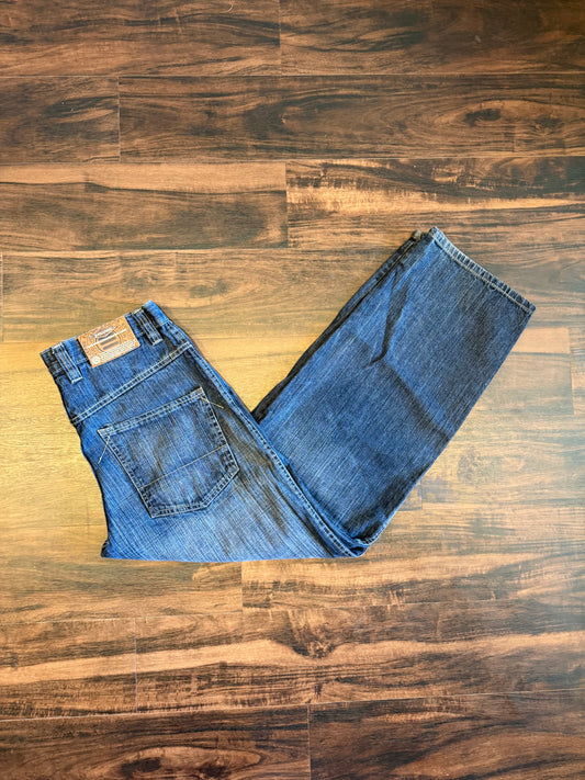 Vintage Evolution Dark Wash Streetwear Baggy Jeans- 32x32