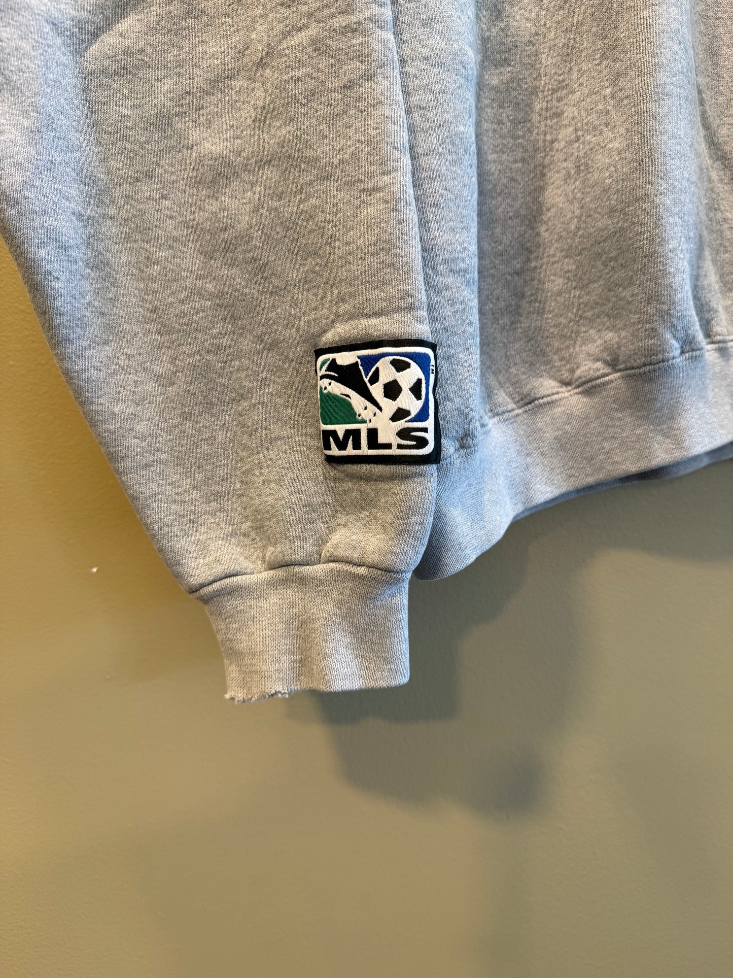 Vintage Adidas MLS Columbus Crew Gray Soccer Crewneck Sweatshirt- S/M