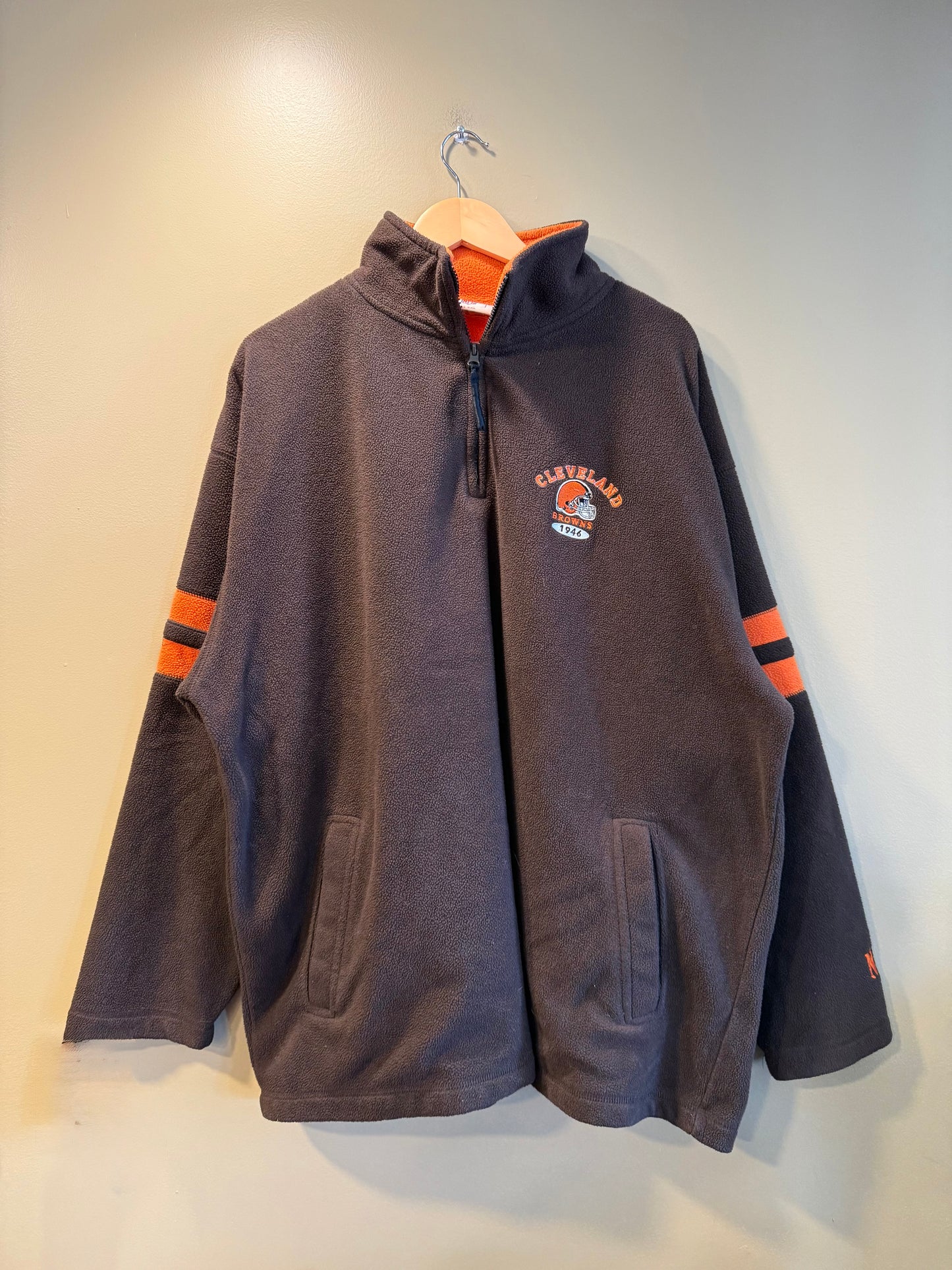 Vintage Cleveland Browns NFL Fleece Jacket- XXL