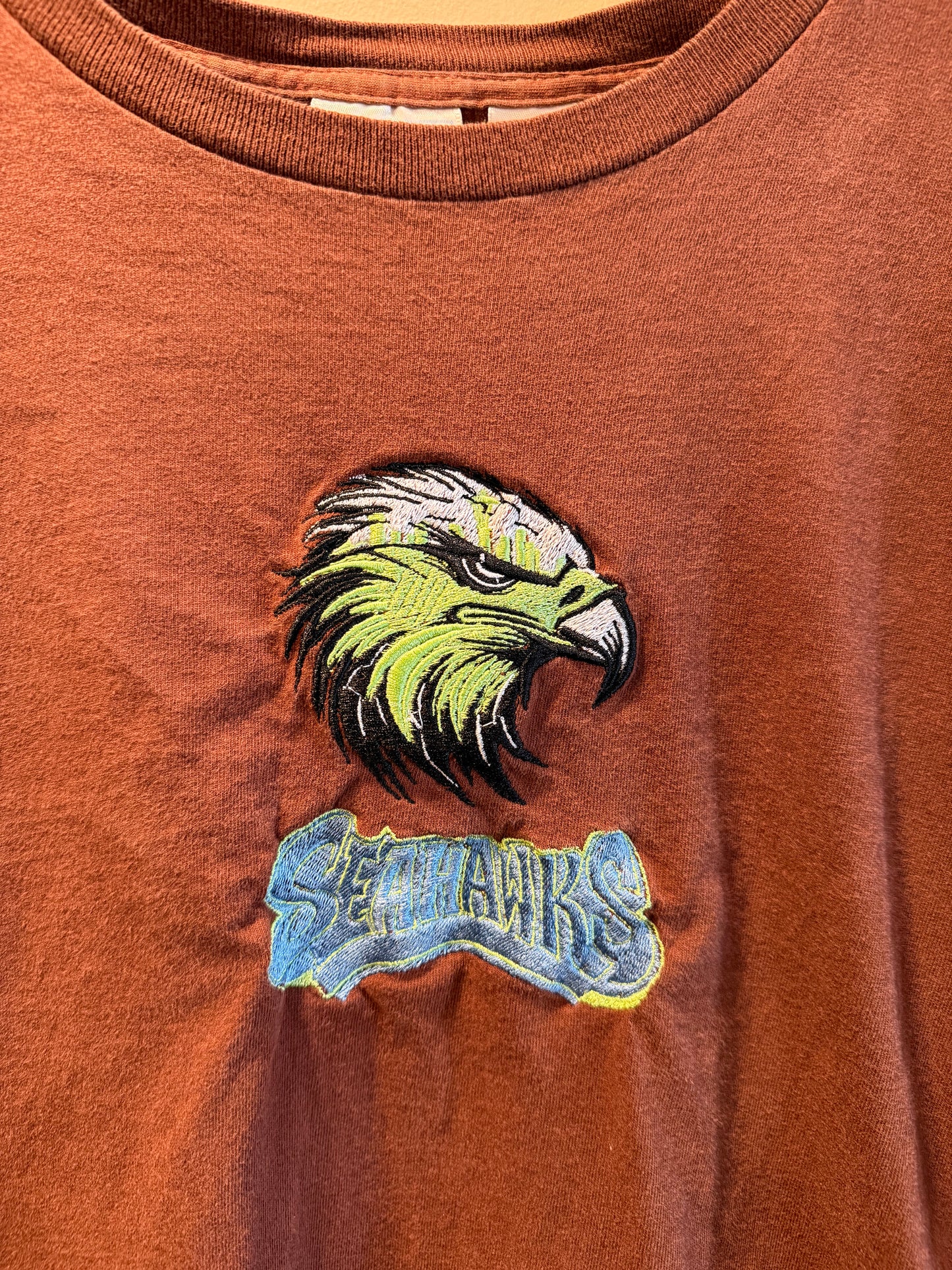 Vintage Seattle Seahawks Brown T-Shirt- L