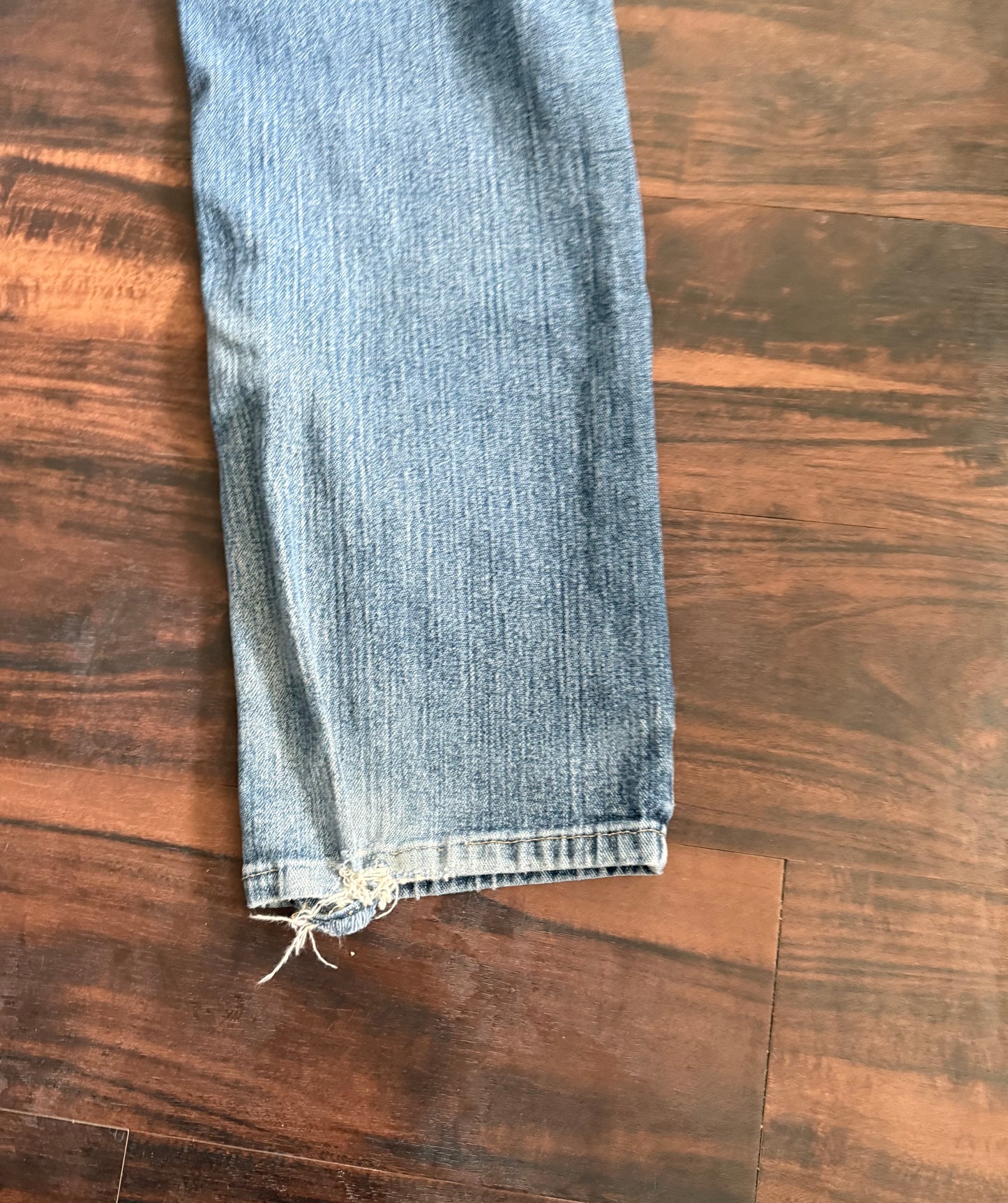 Vintage Ariat Slim Straight Cowboy Light Wash Denim Jeans- 33x34