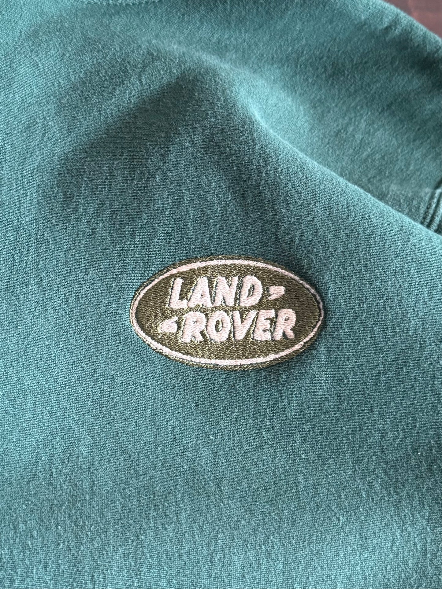 Vintage Land Rover Camber Green Heavyweight Hoodie Sweatshirt- L