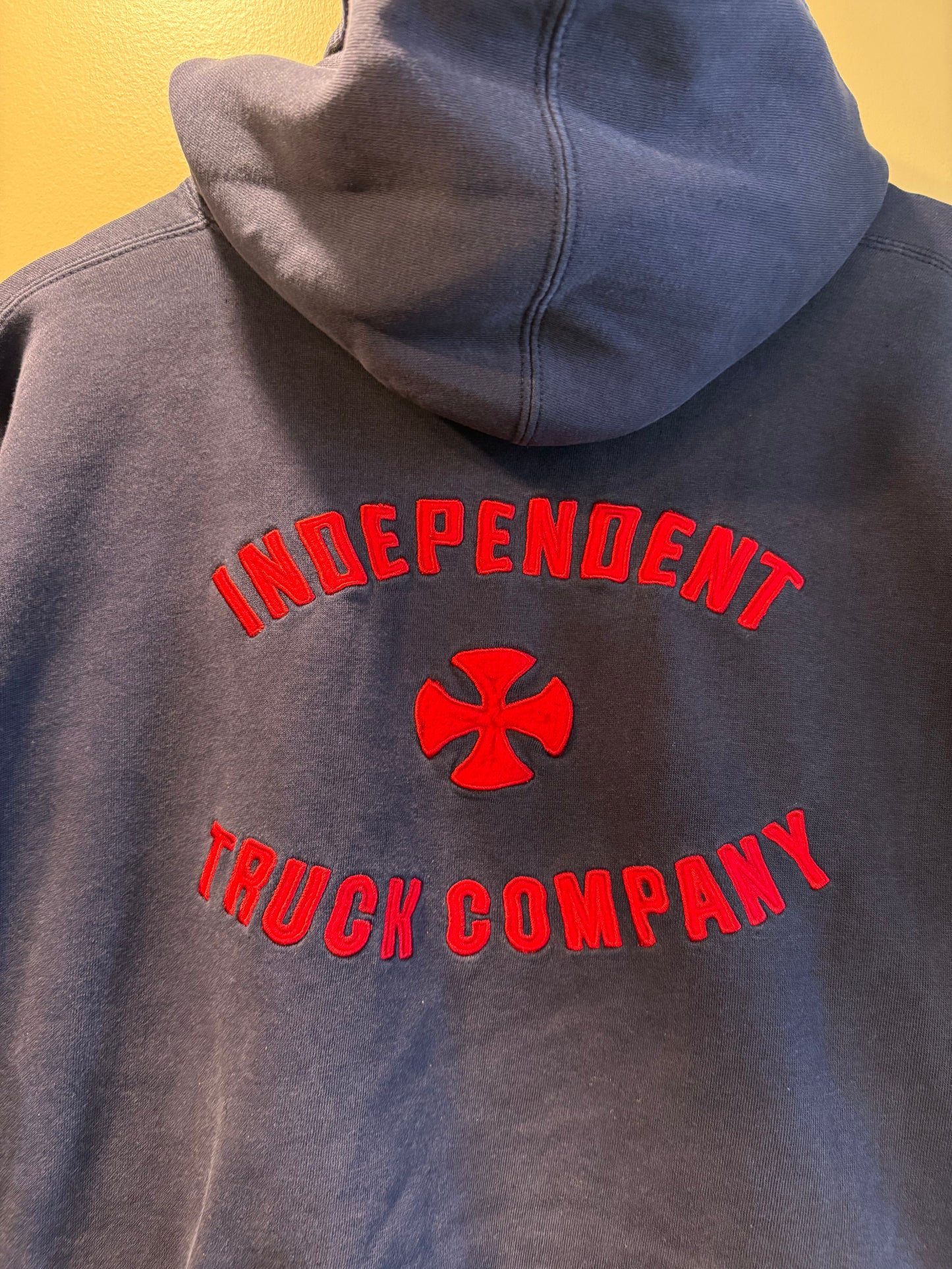 Vintage Independent Truck Company Skateboards Rare Navy Blue Hoodie Sweatshirt- XL
