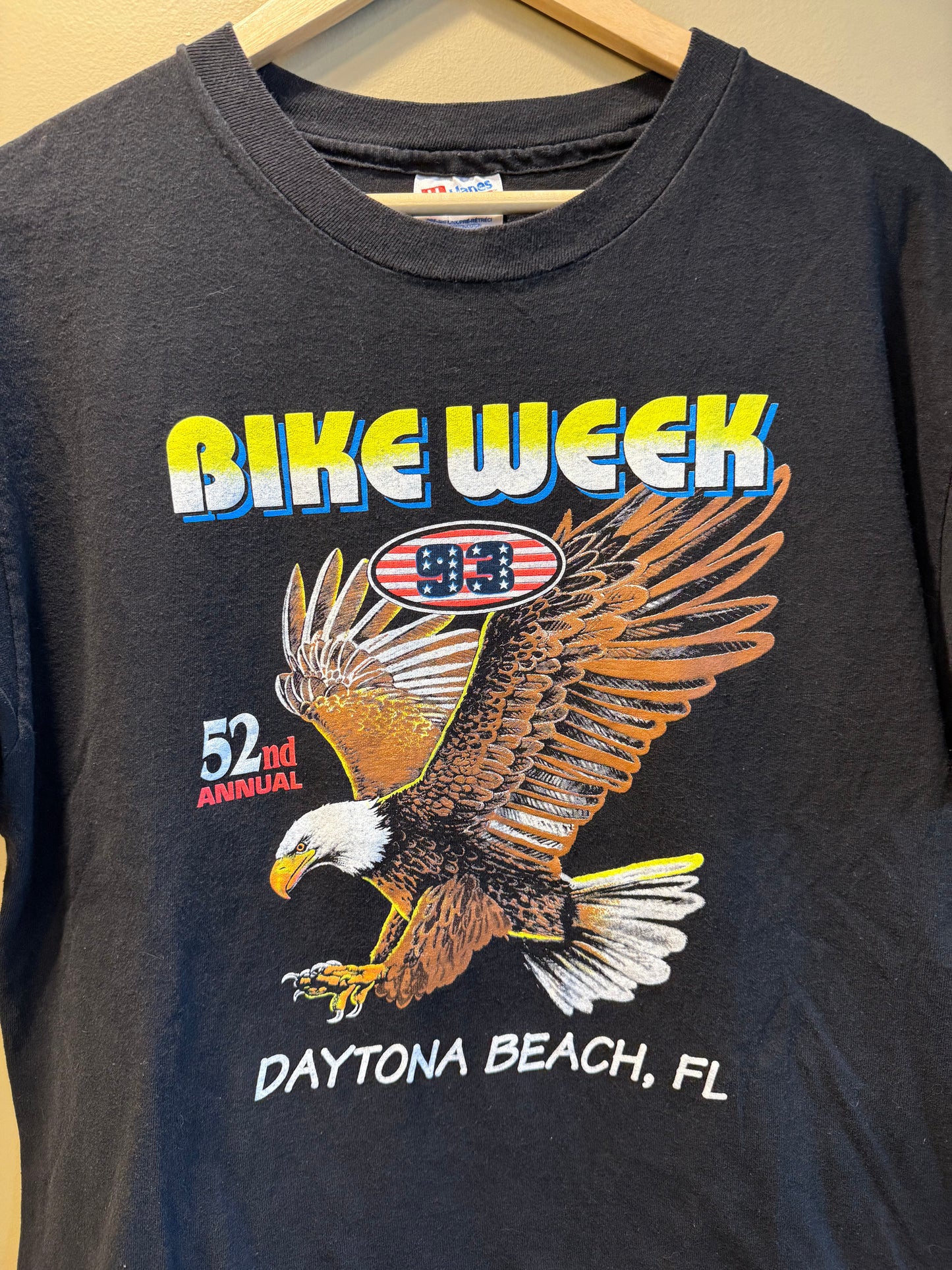 Vintage Bike Week 93 Daytona Beach Eagle T-Shirt- L