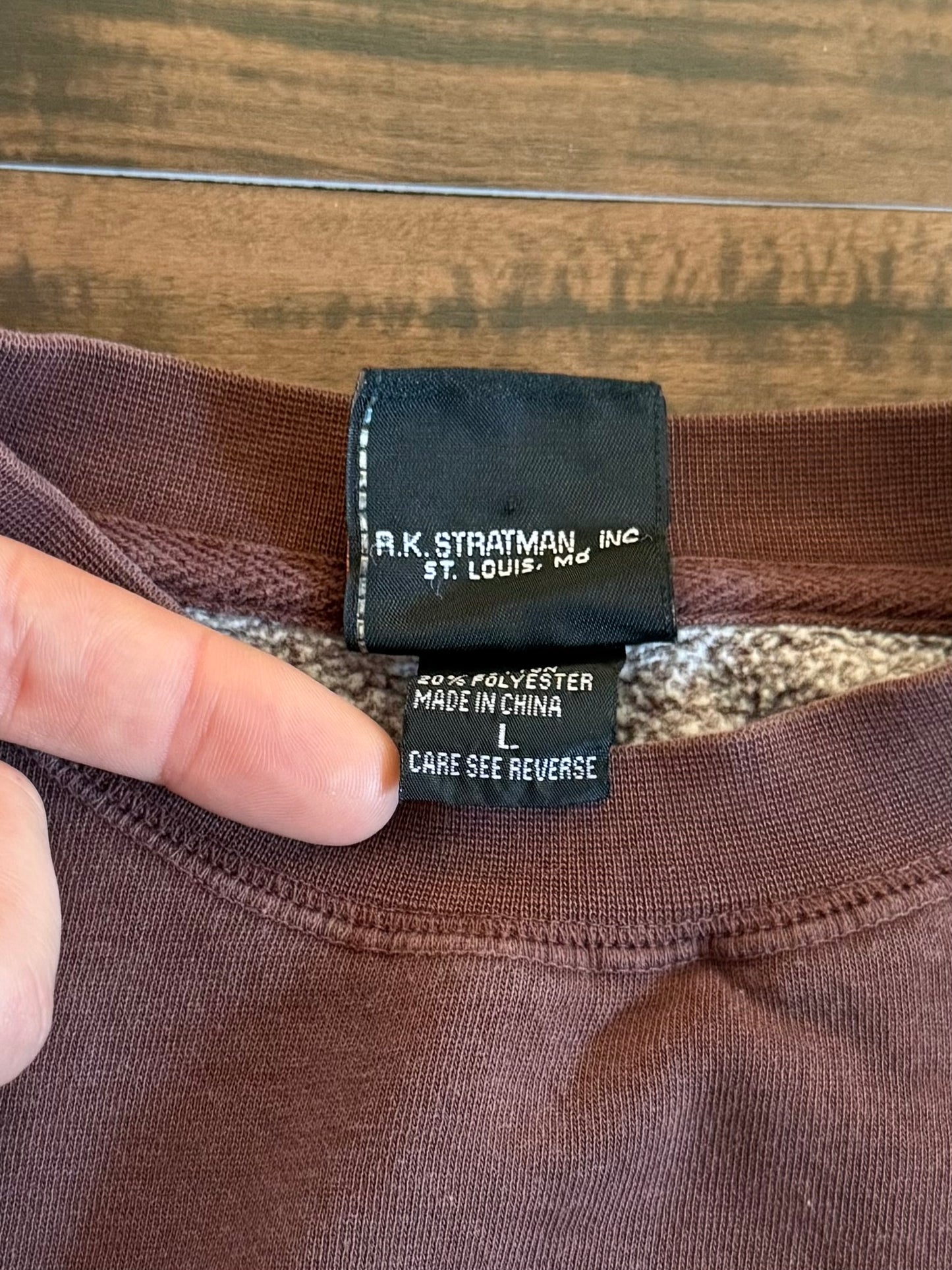 Vintage Harley Davidson Motorcycles Brown Crewneck Sweatshirt- S