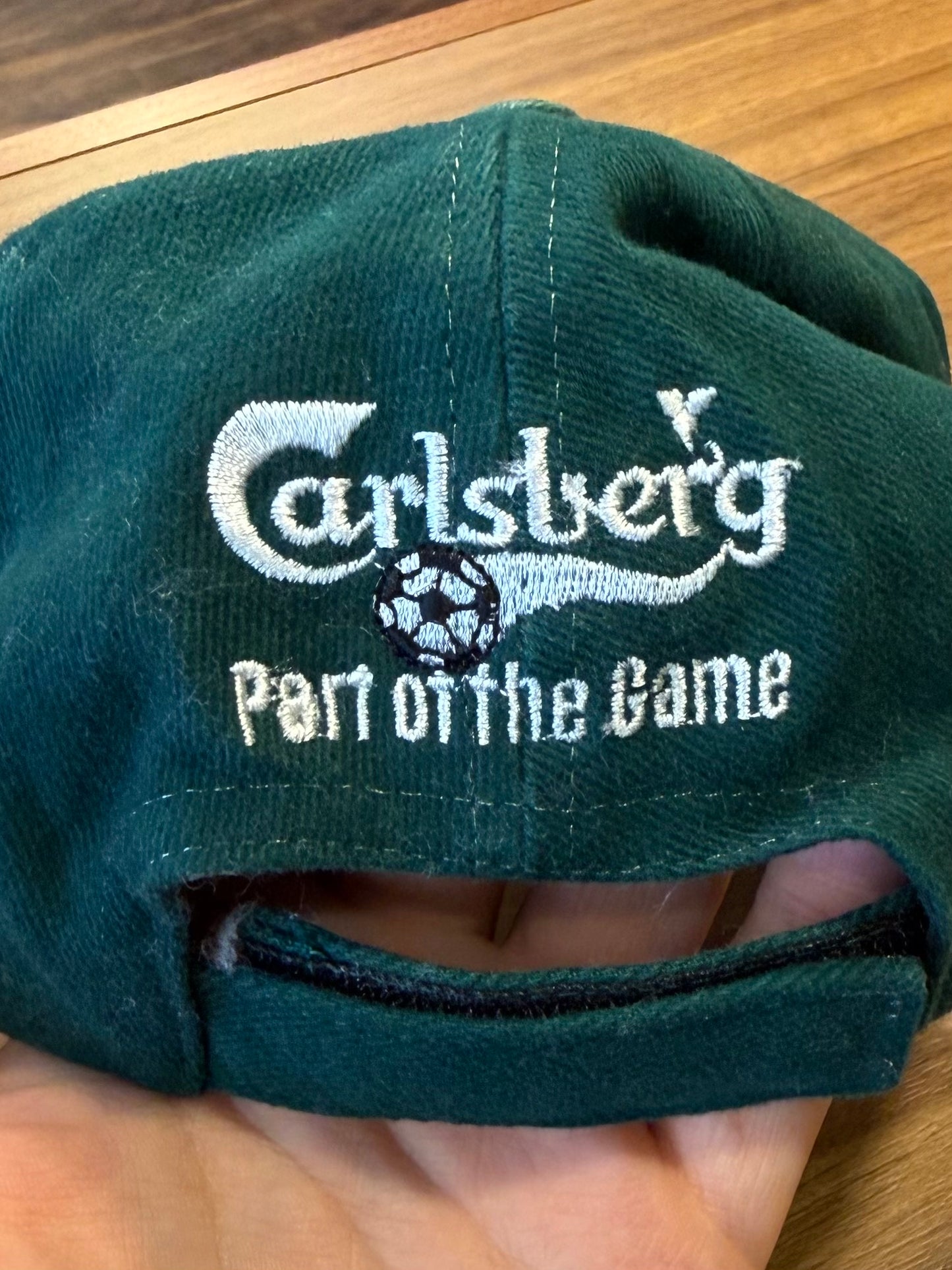 Vintage Carlsberg Soccer Beer Green Hat