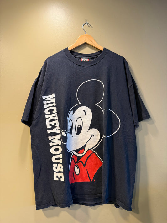Vintage Disney Mickey Mouse Big Face Cartoon T-Shirt- XXL