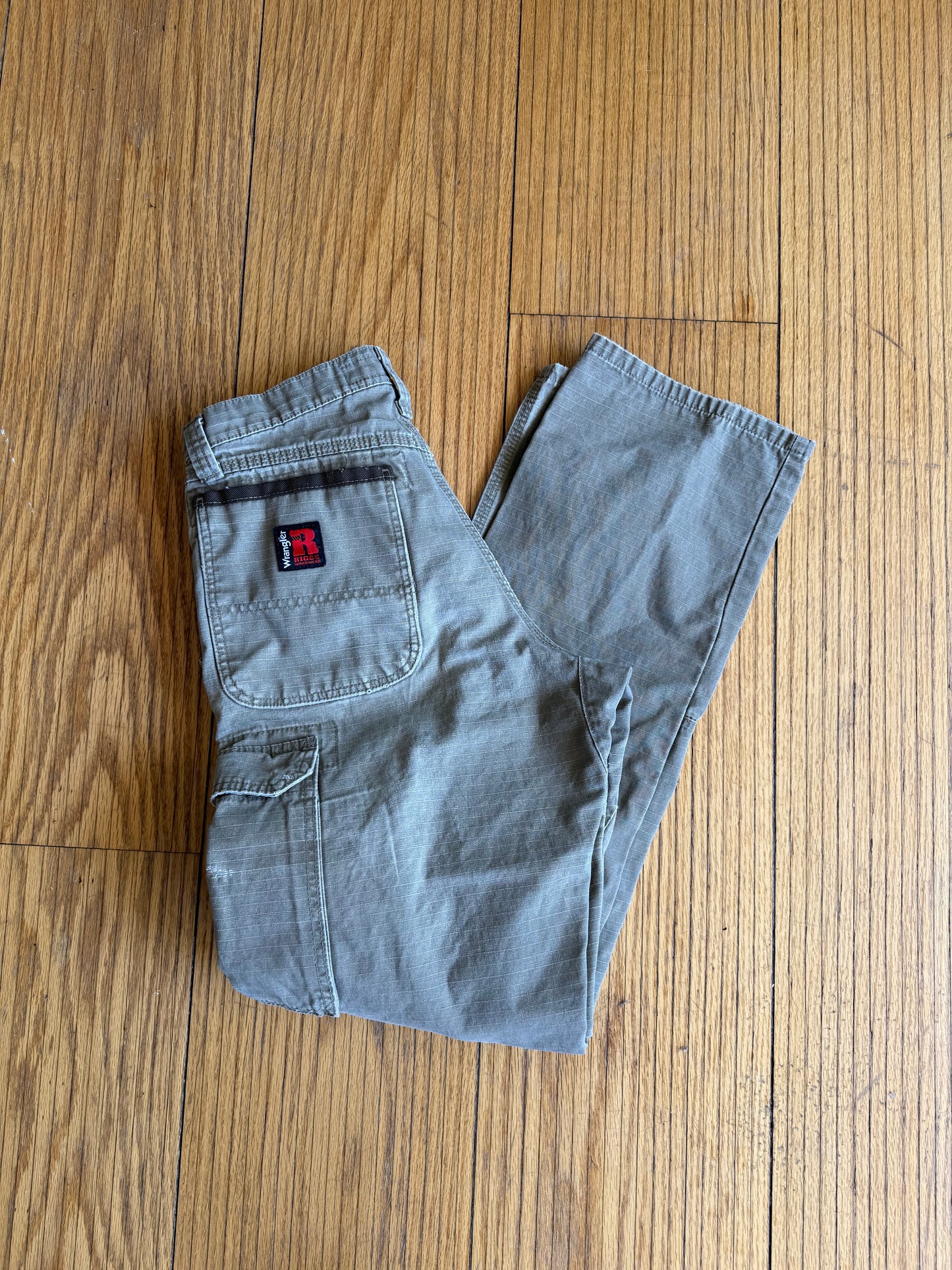 Vintage Wrangler Riggs Workwear Tan Double Knee Carpenter Pants- 28x32