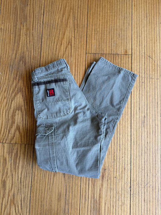 Vintage Wrangler Riggs Workwear Tan Double Knee Carpenter Pants- 28x32