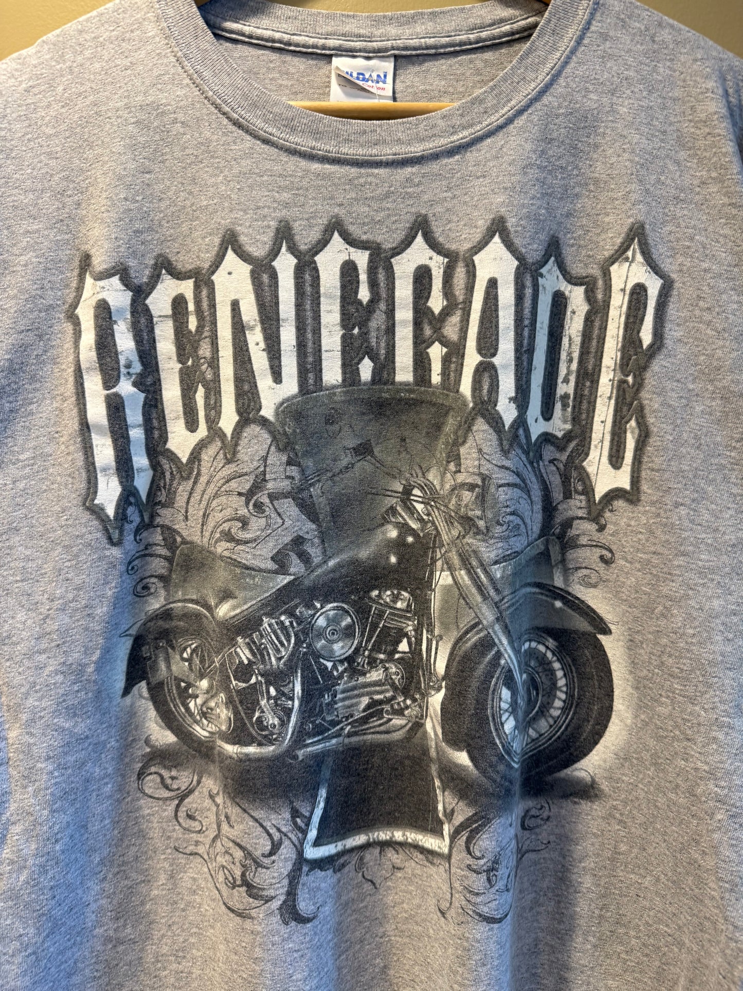 Vintage Renegade Choppers Gray Motorcycle T-Shirt- XL
