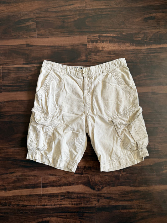 Vintage Calvin Klein Jeans White Cargo Shorts- 36