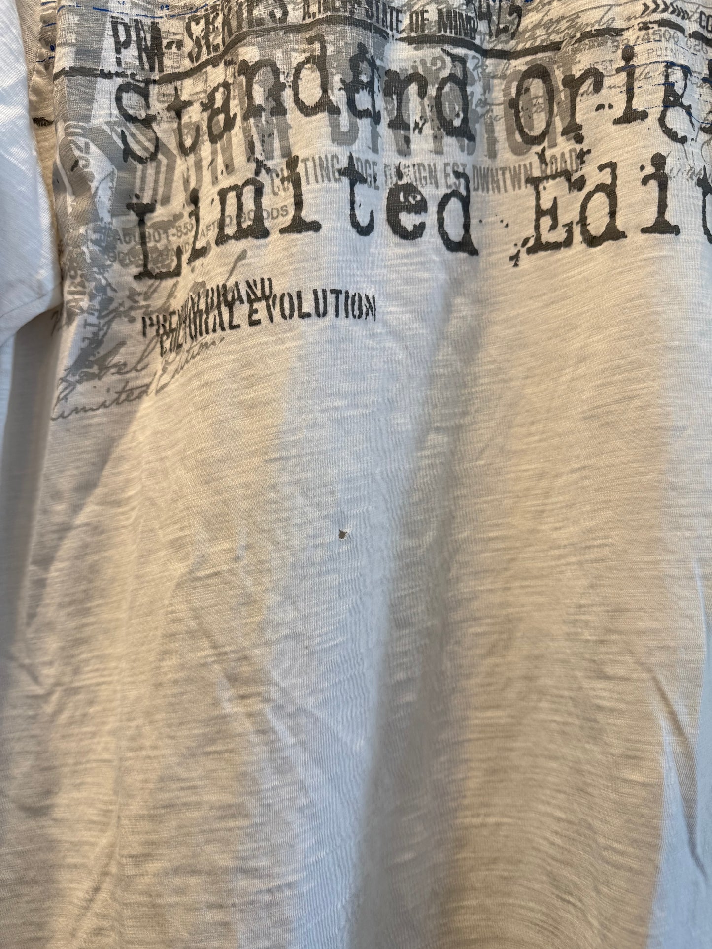 Vintage Y2K Private Member White Long Sleeve T-Shirt- L