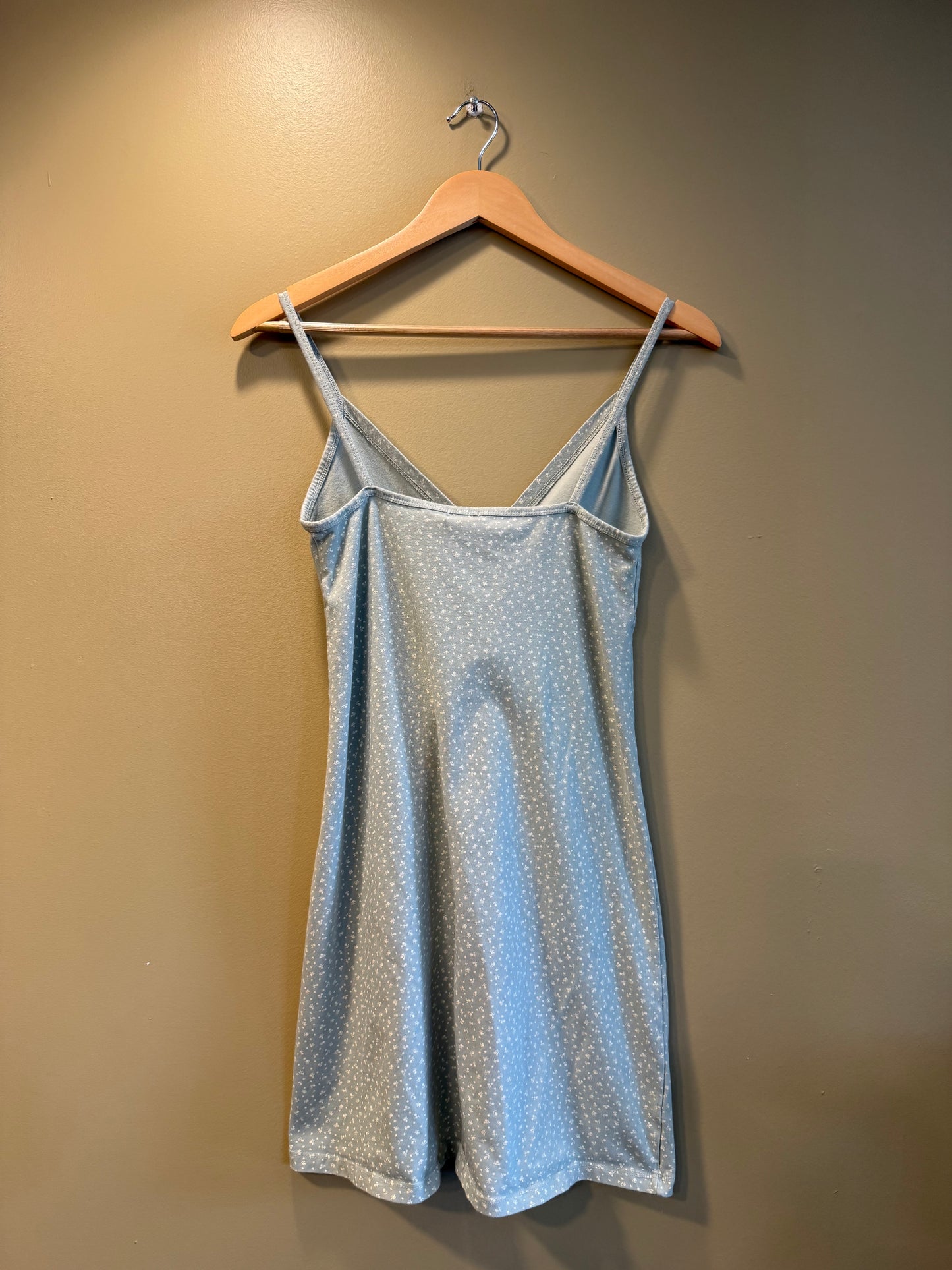 John Galt Brandy Melville Sea Foam Green Floral Dress- S