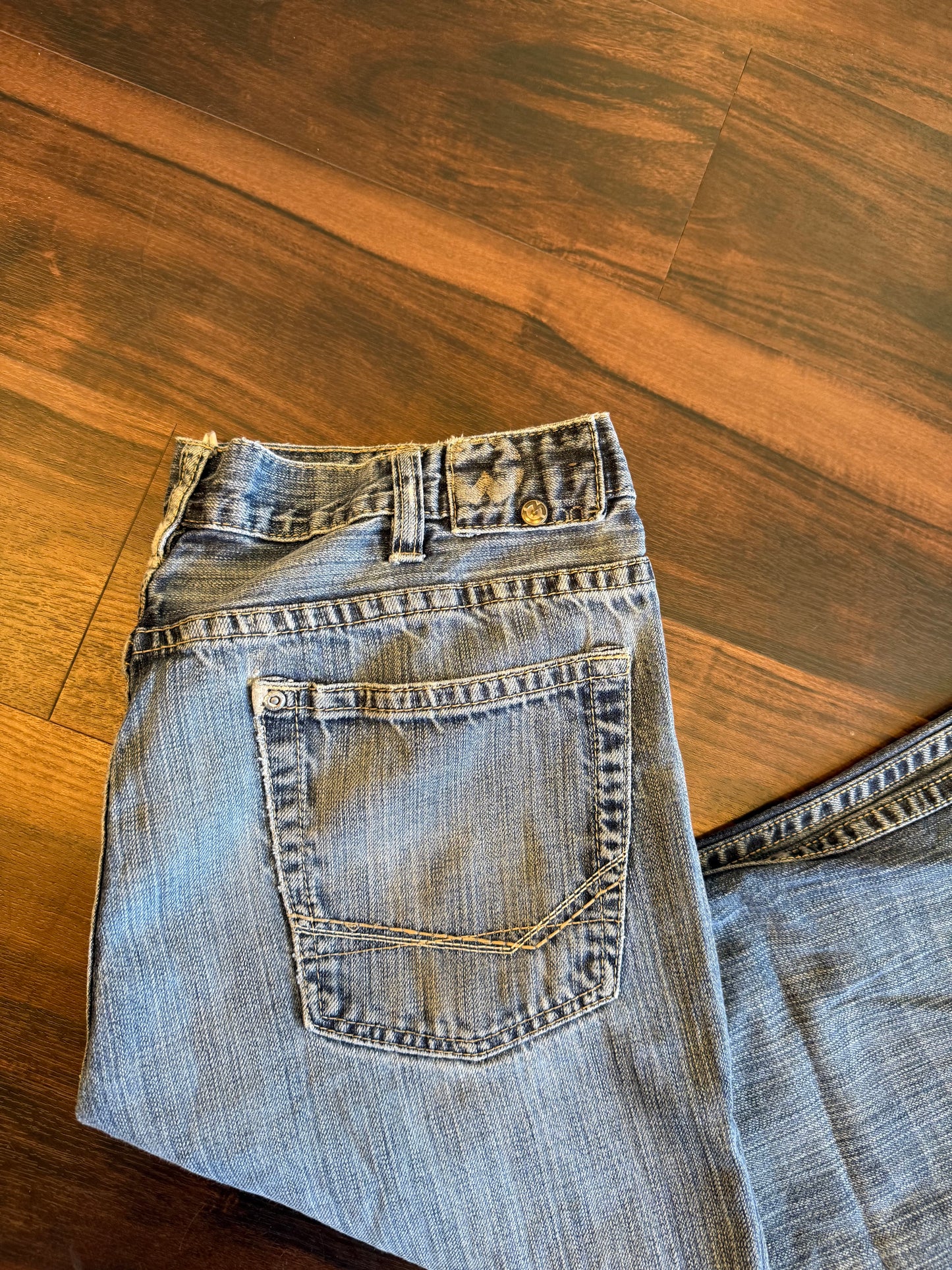 Vintage One Light Wash Boot Cut Denim Jeans- 36x32