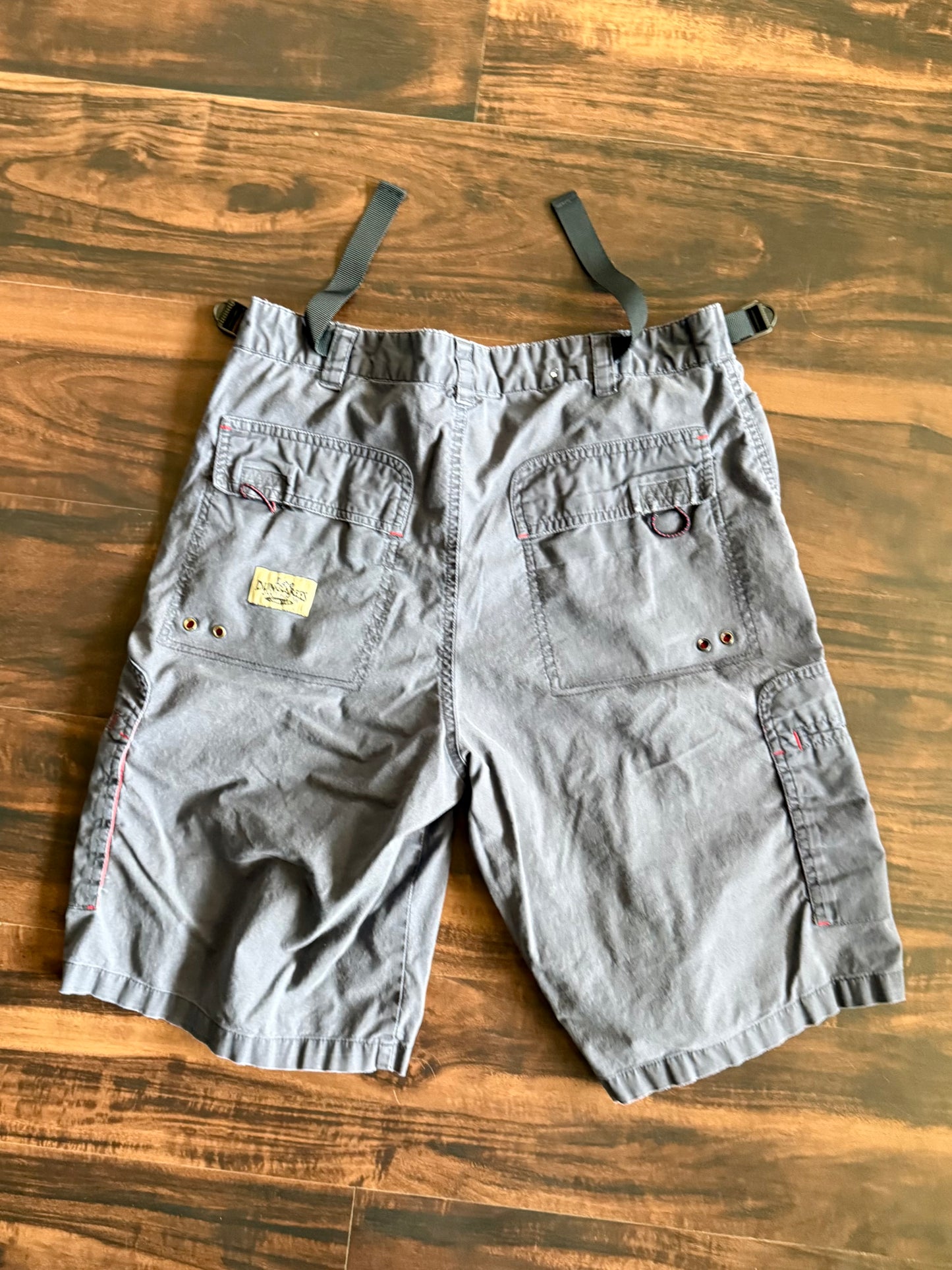 Vintage Y2K Lee Dungarees Navy Blue Cotton Cargo Shorts- 30