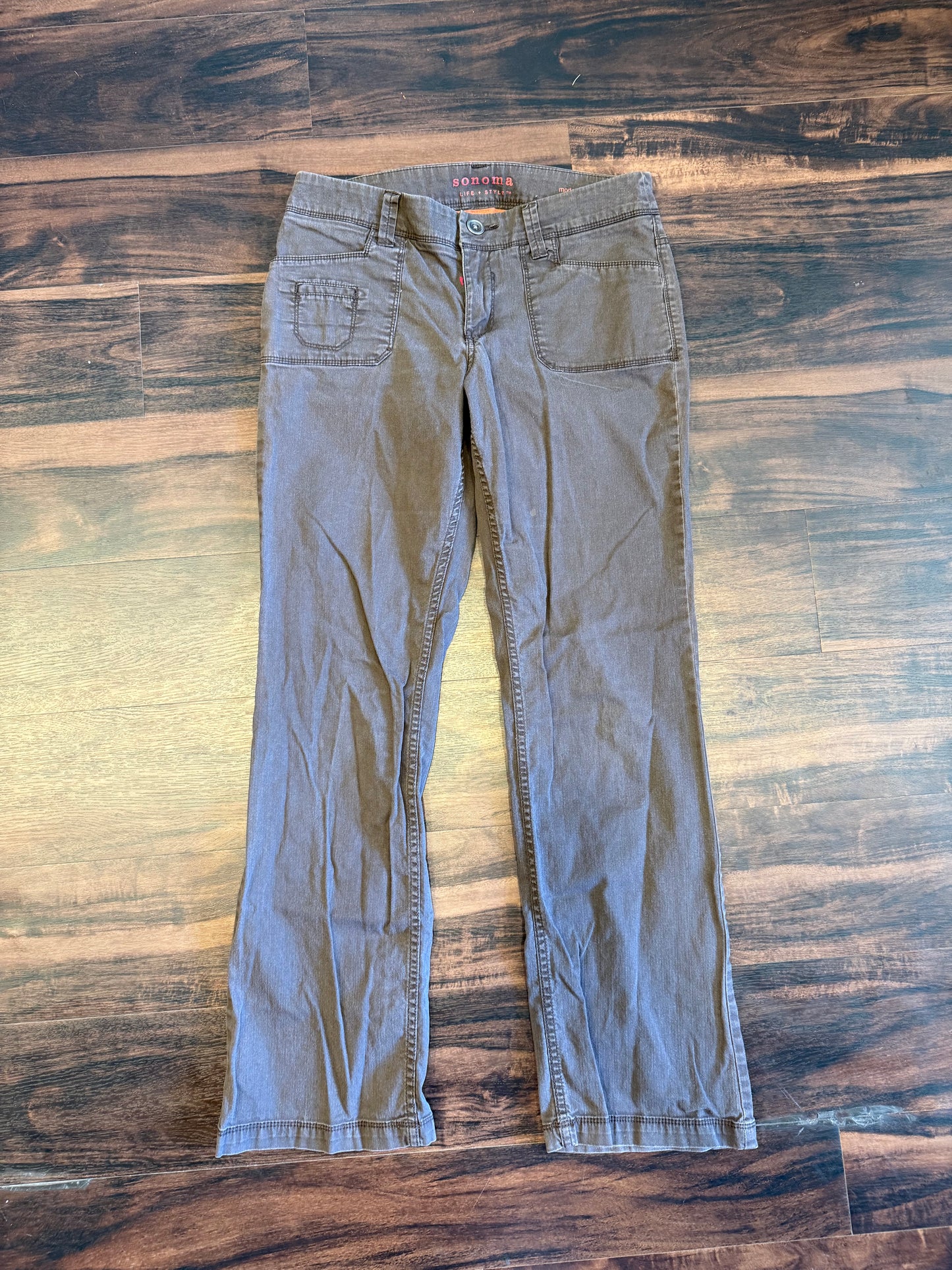Vintage Sonoma Brown Flare Canvas Pants- 32x31