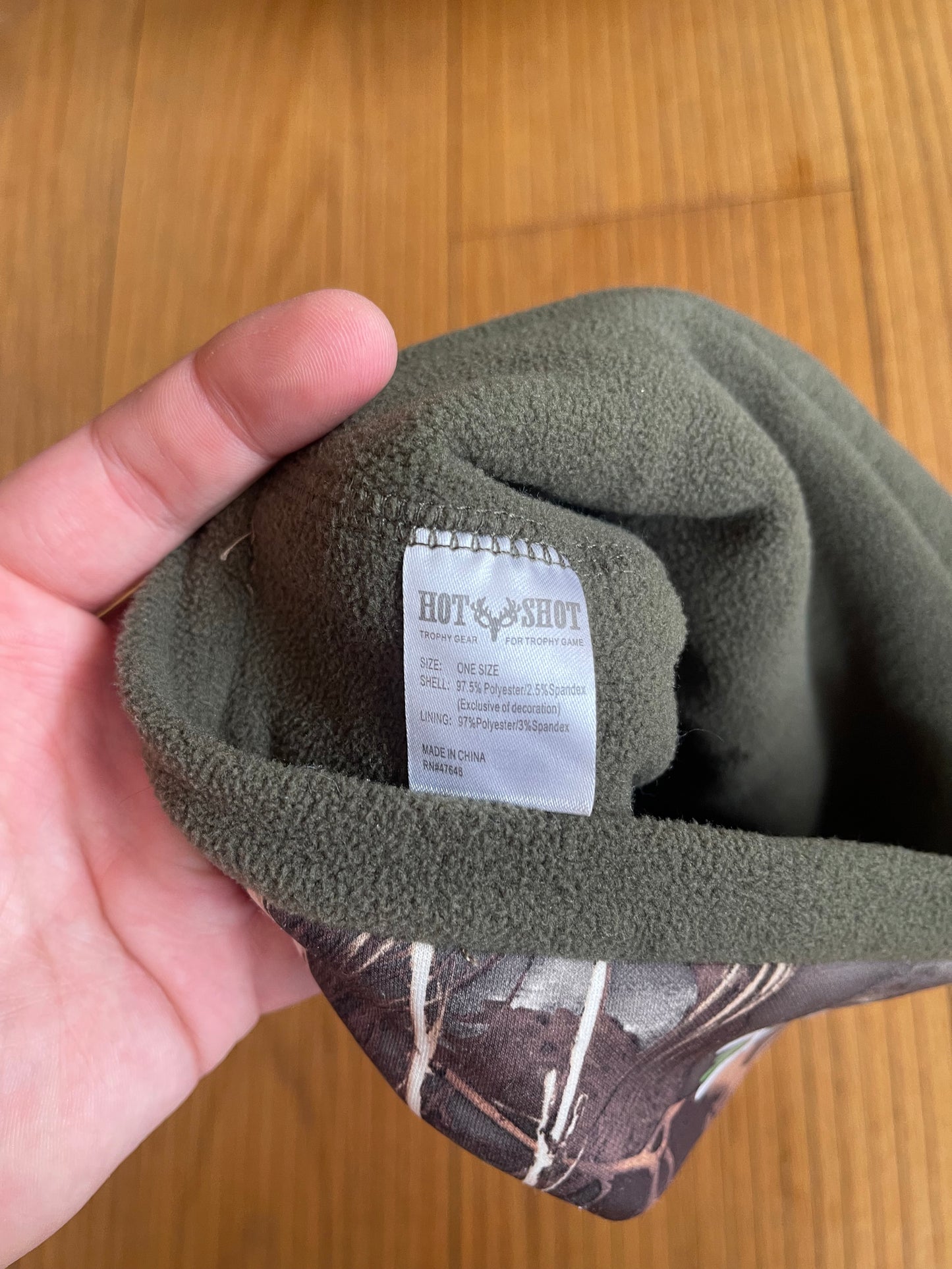 Vintage Hot Shot Camouflage Real Tree Camo Beanie Skull Cap