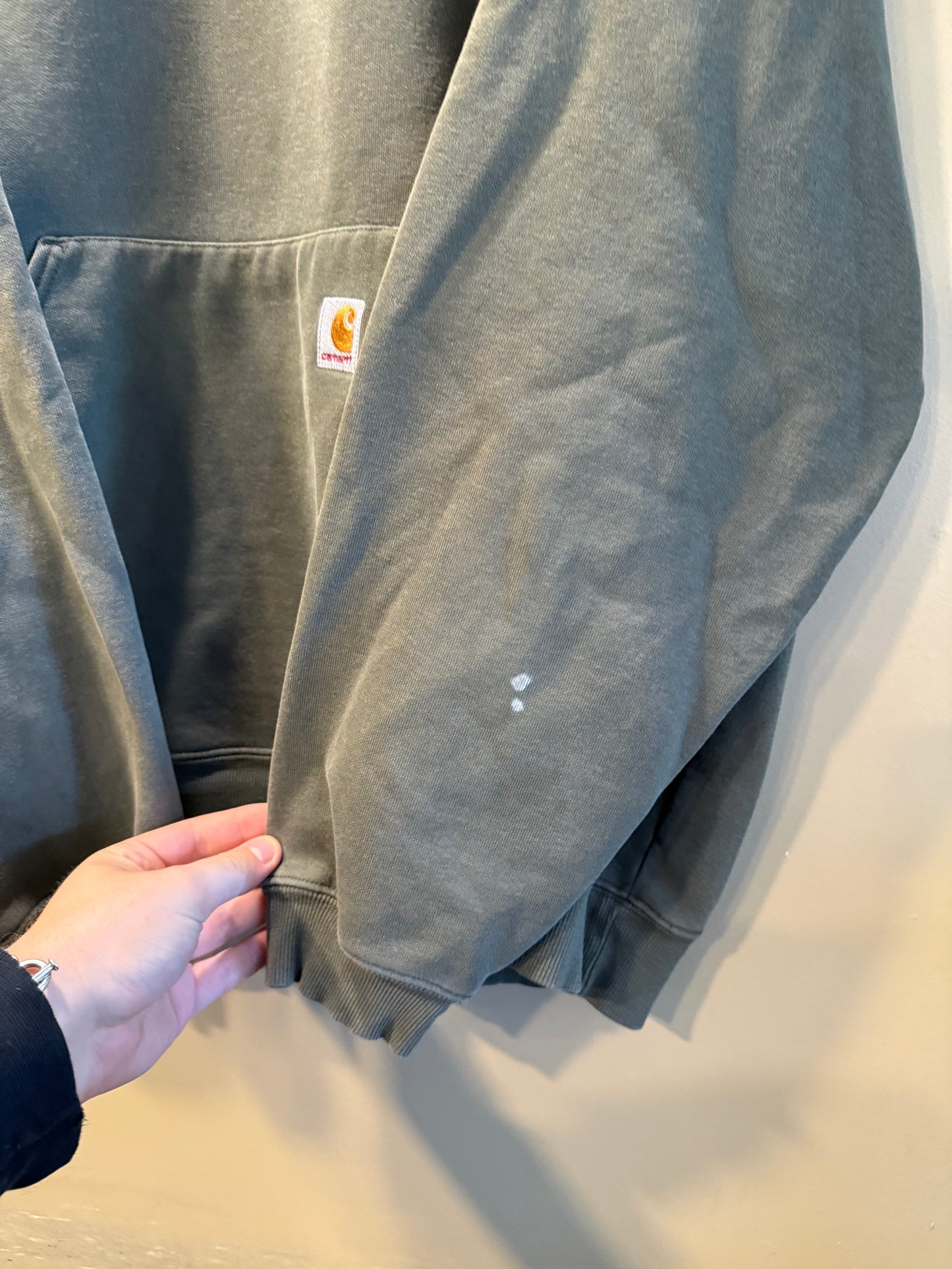 Vintage Carhartt Olive Green Hoodie Sweatshirt- XXL