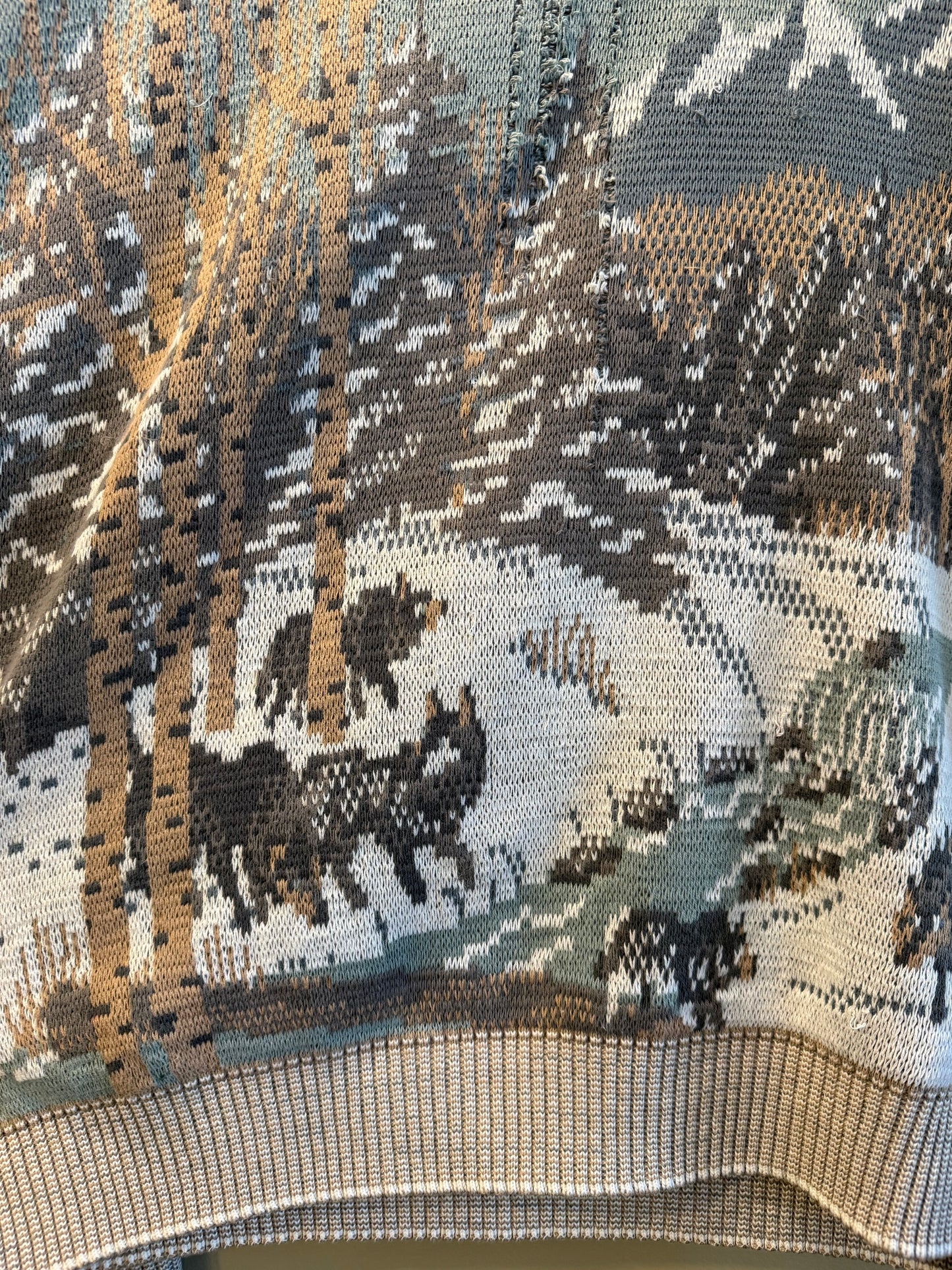 Vintage Crossings Nature Knit Sweater- XL