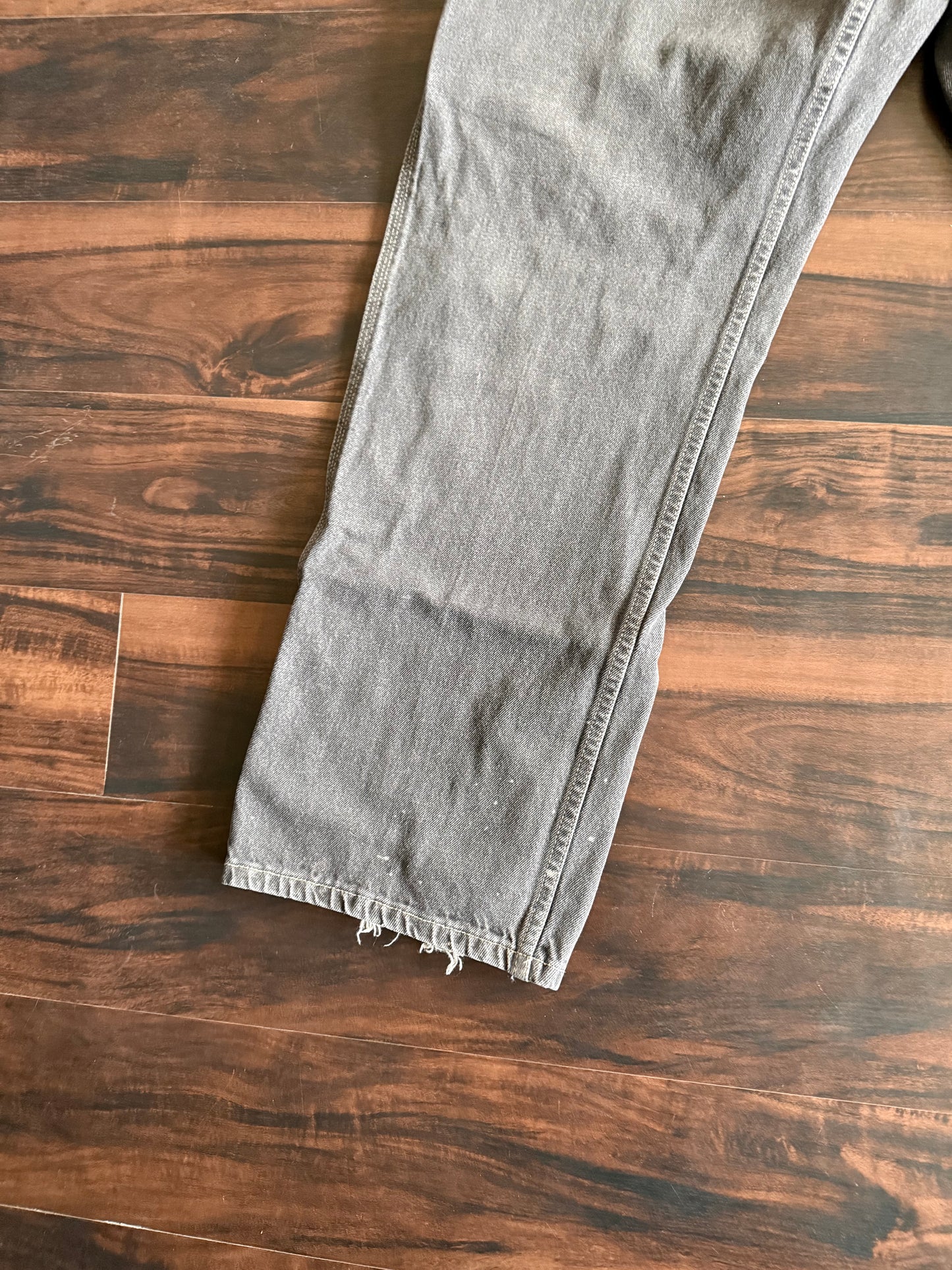 Vintage Y2K Faded Glory Gray Carpenter Denim Jeans- 40x32