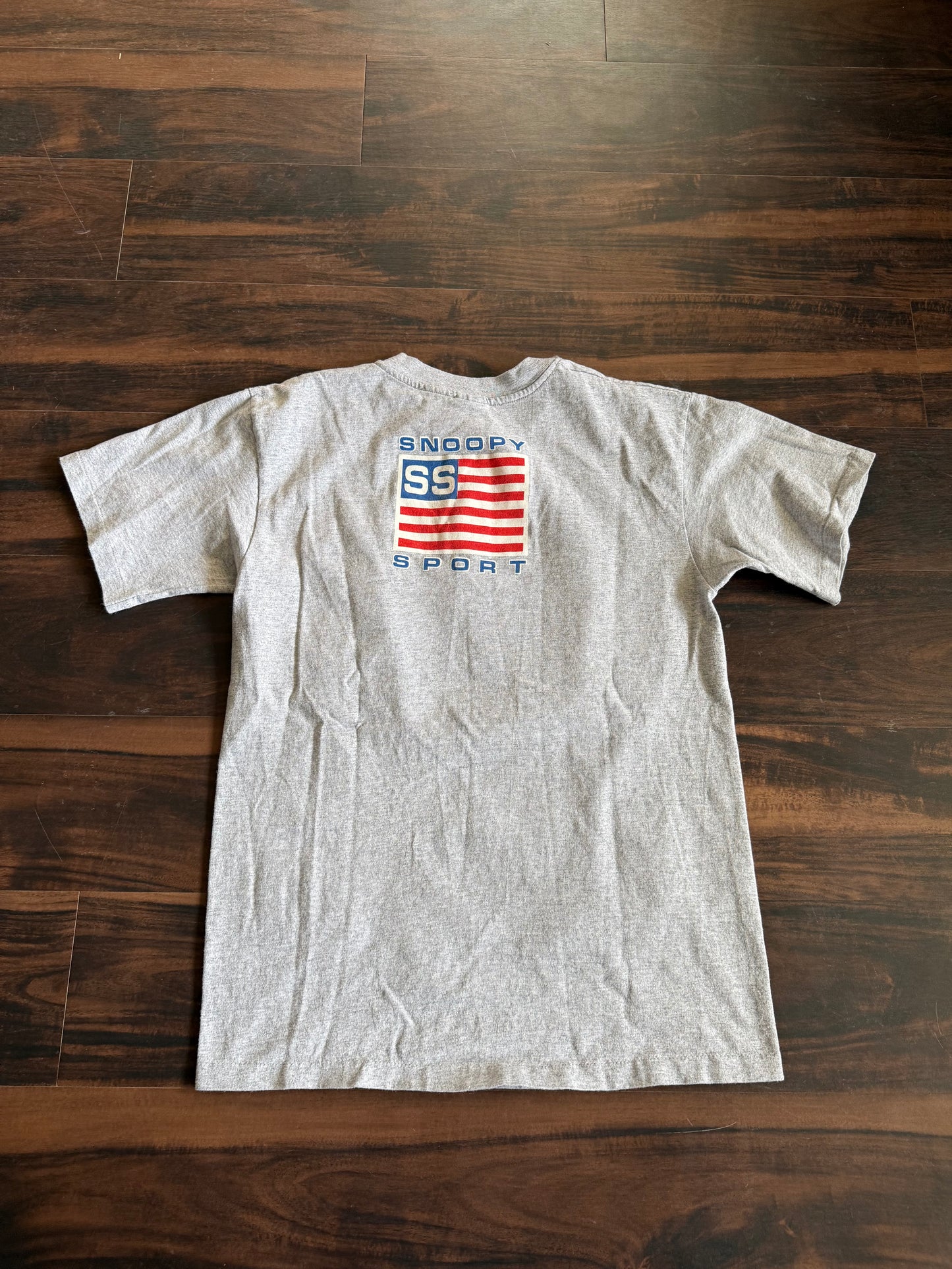 Vintage Snoopy Sport Peanuts Boxing Gray T-Shirt- M