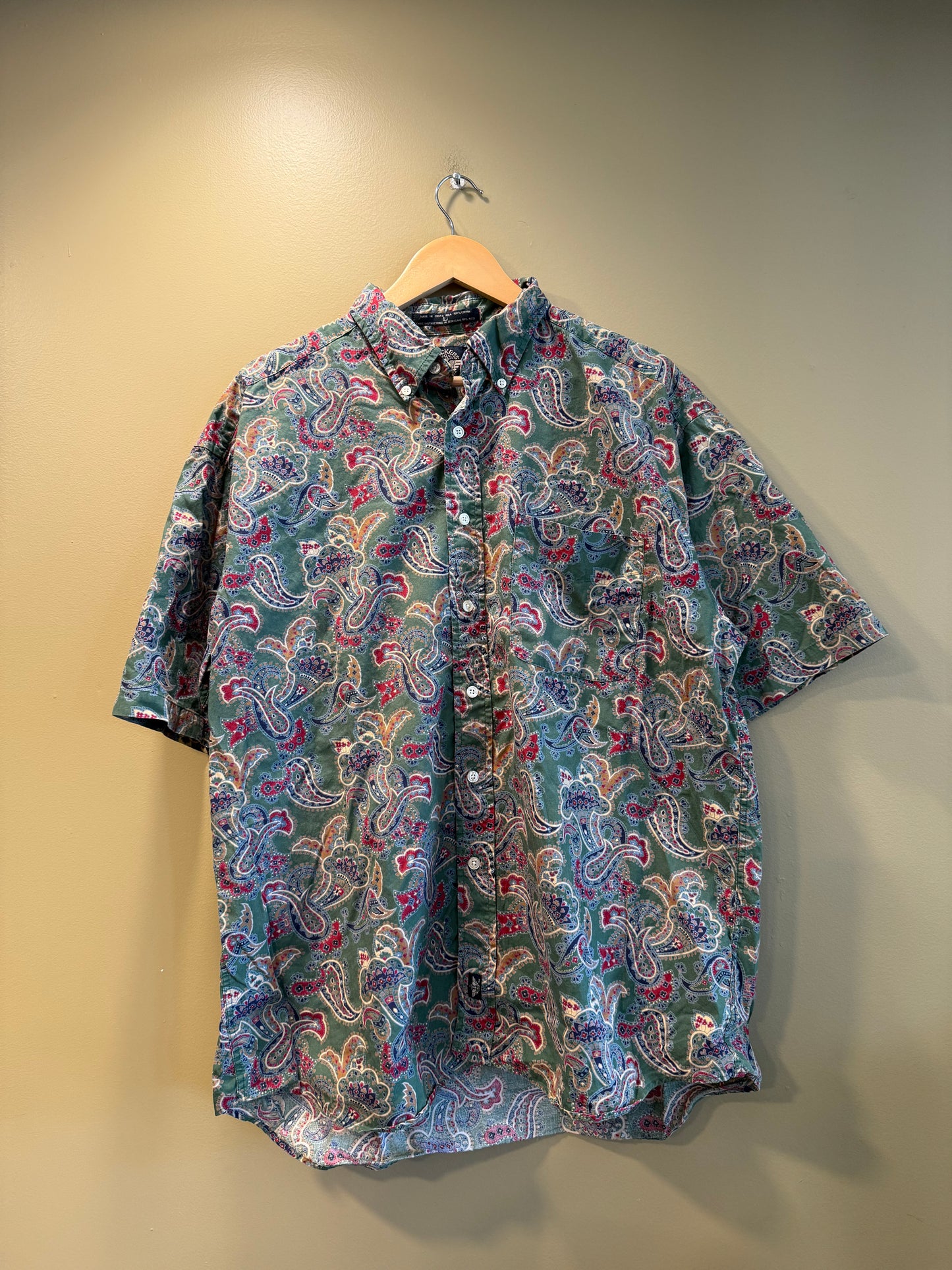 Vintage Dockers Paisley Button-Up Shirt- L/XL
