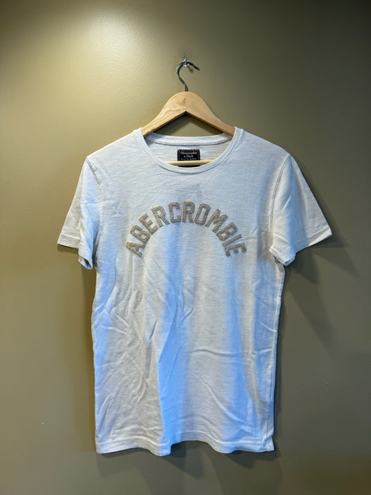 Vintage Y2K Abercrombie & Fitch White Fitted T-Shirt - S