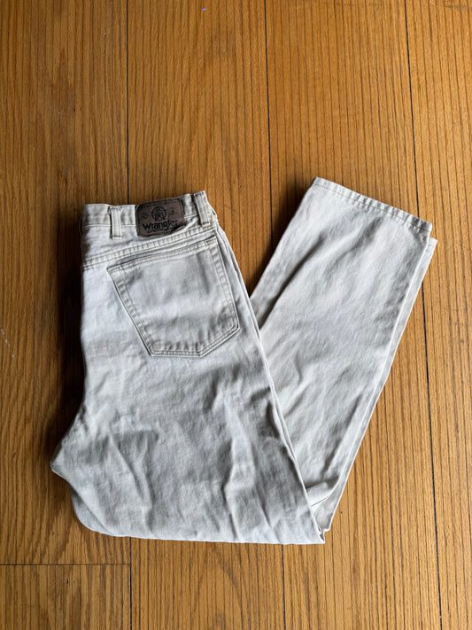 Vintage Wrangler White Denim Jeans- 32x30