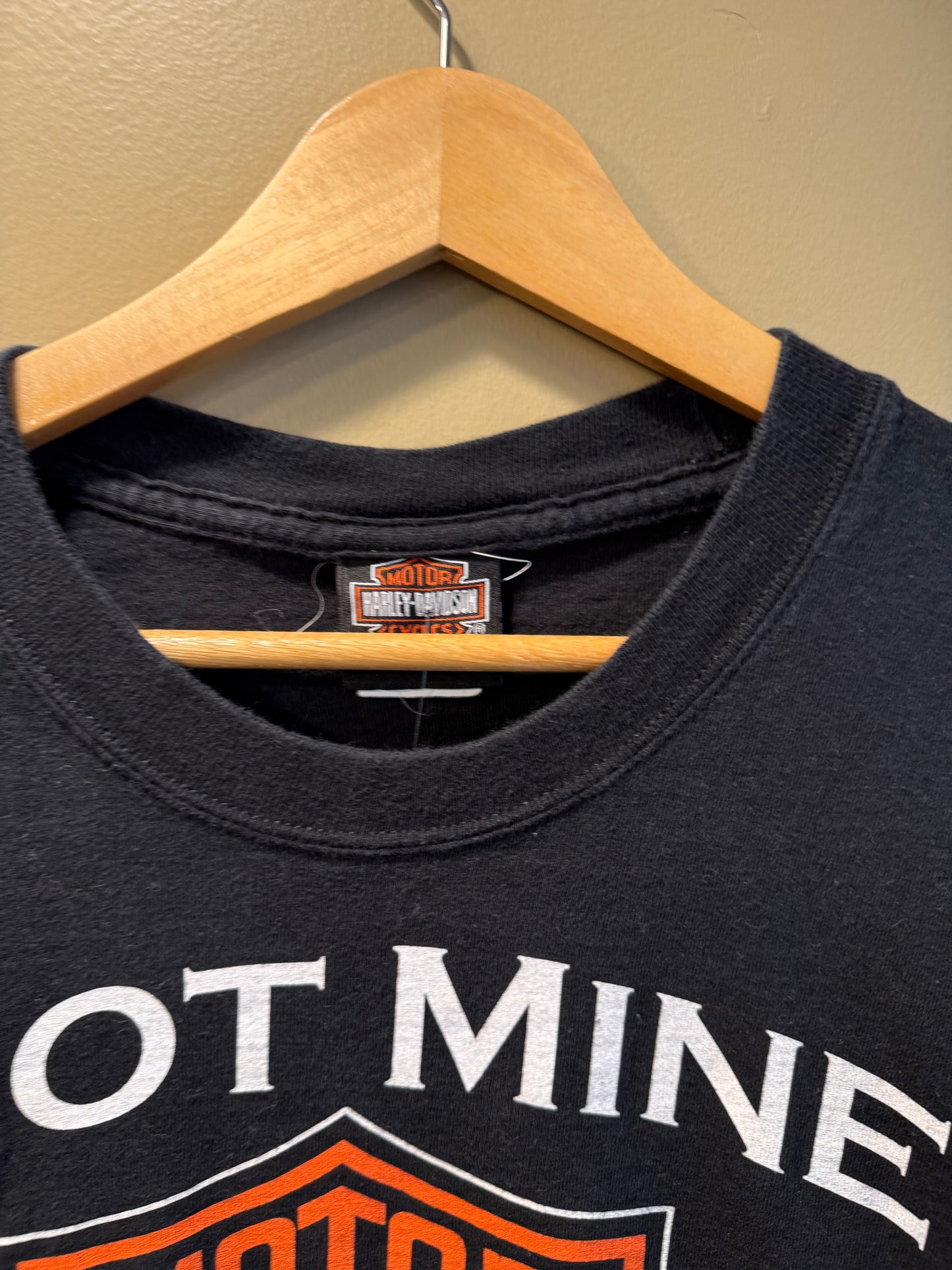 Vintage Harley Davidson I Got Mine Black T-Shirt- L