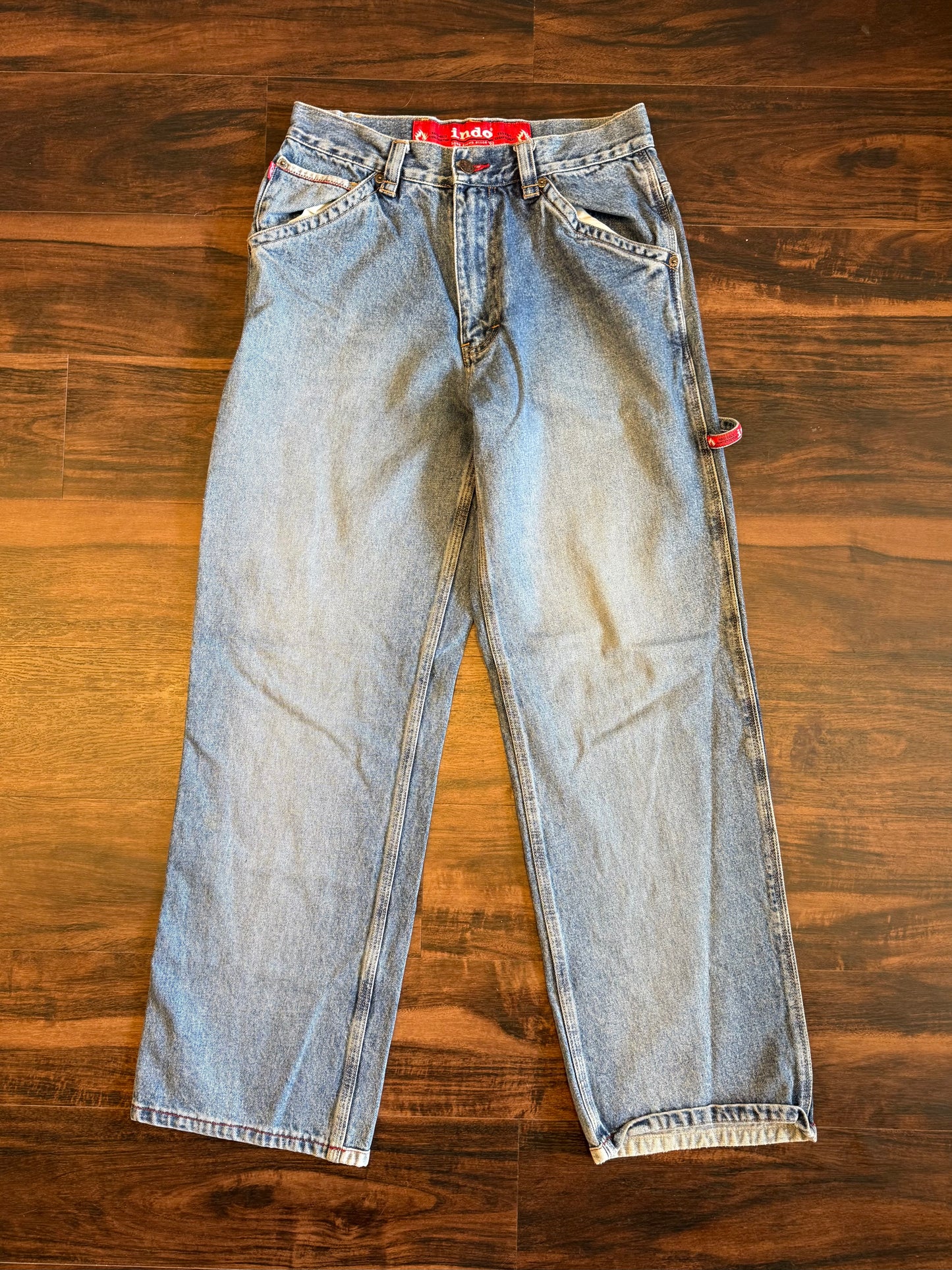 Vintage Indo Construction Company Streetwear Carpenter Jeans- 30x31