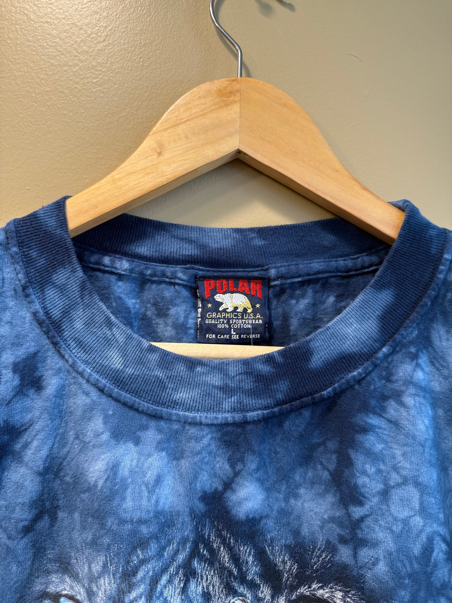 Vintage White Tiger Orlando Zoo Tie Dye T-Shirt- L/XL