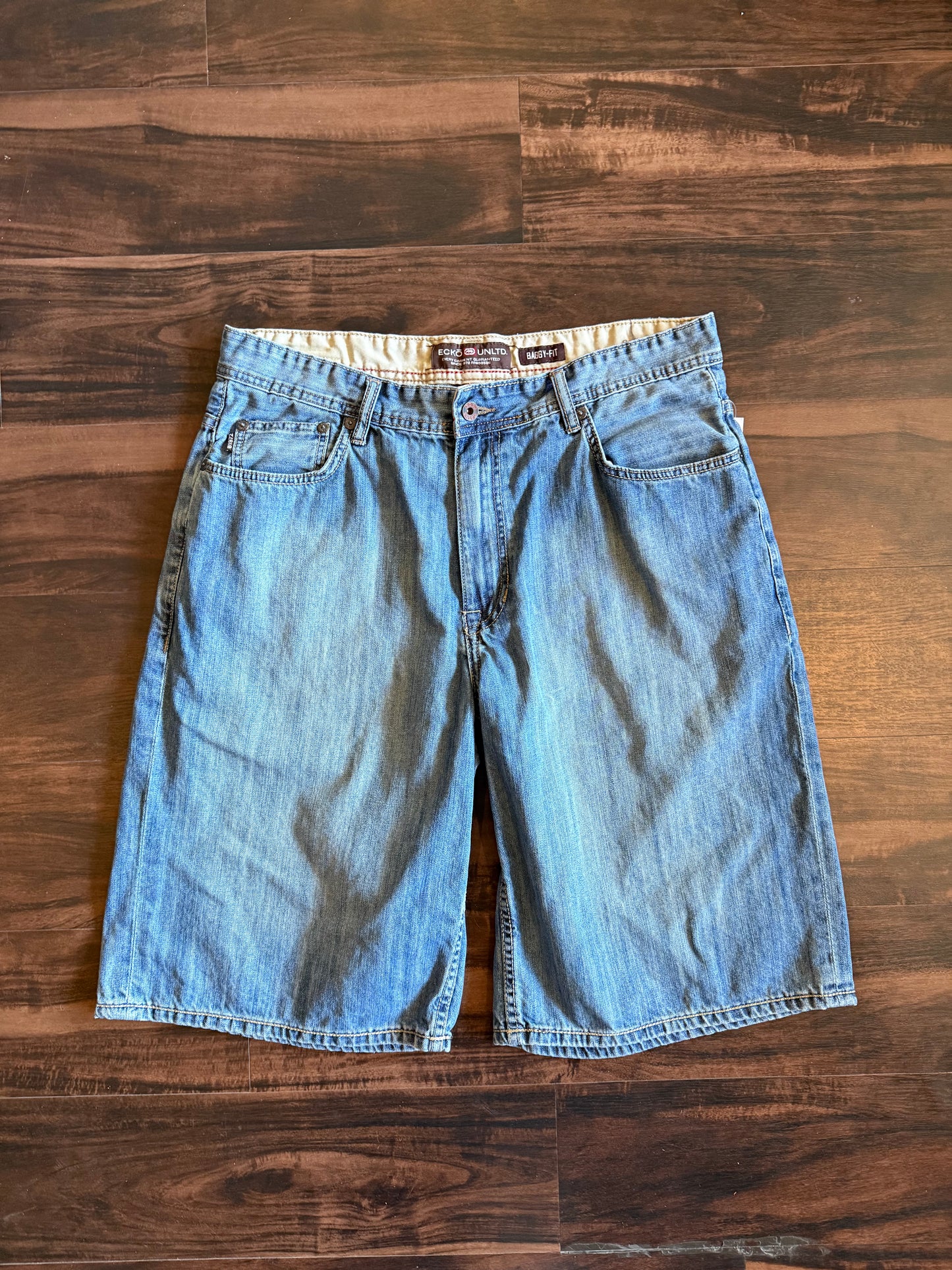 Vintage Y2K Ecko Unlimited Baggy Fit Denim Jean Shorts- 36