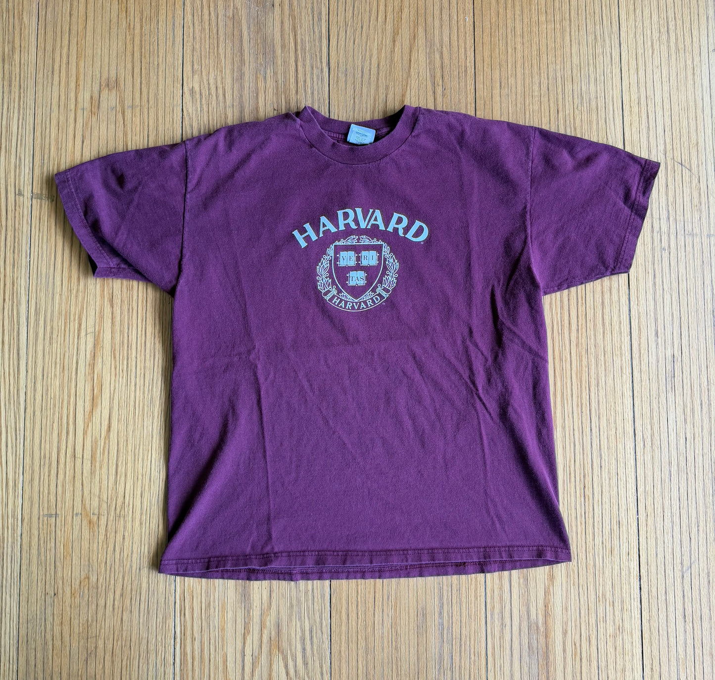 Vintage Harvard Champion Maroon Red T-Shirt- L