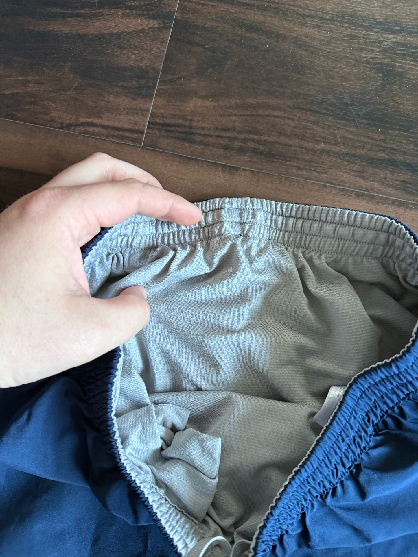 Vintage Adidas Navy Blue Athletic Shorts- 27