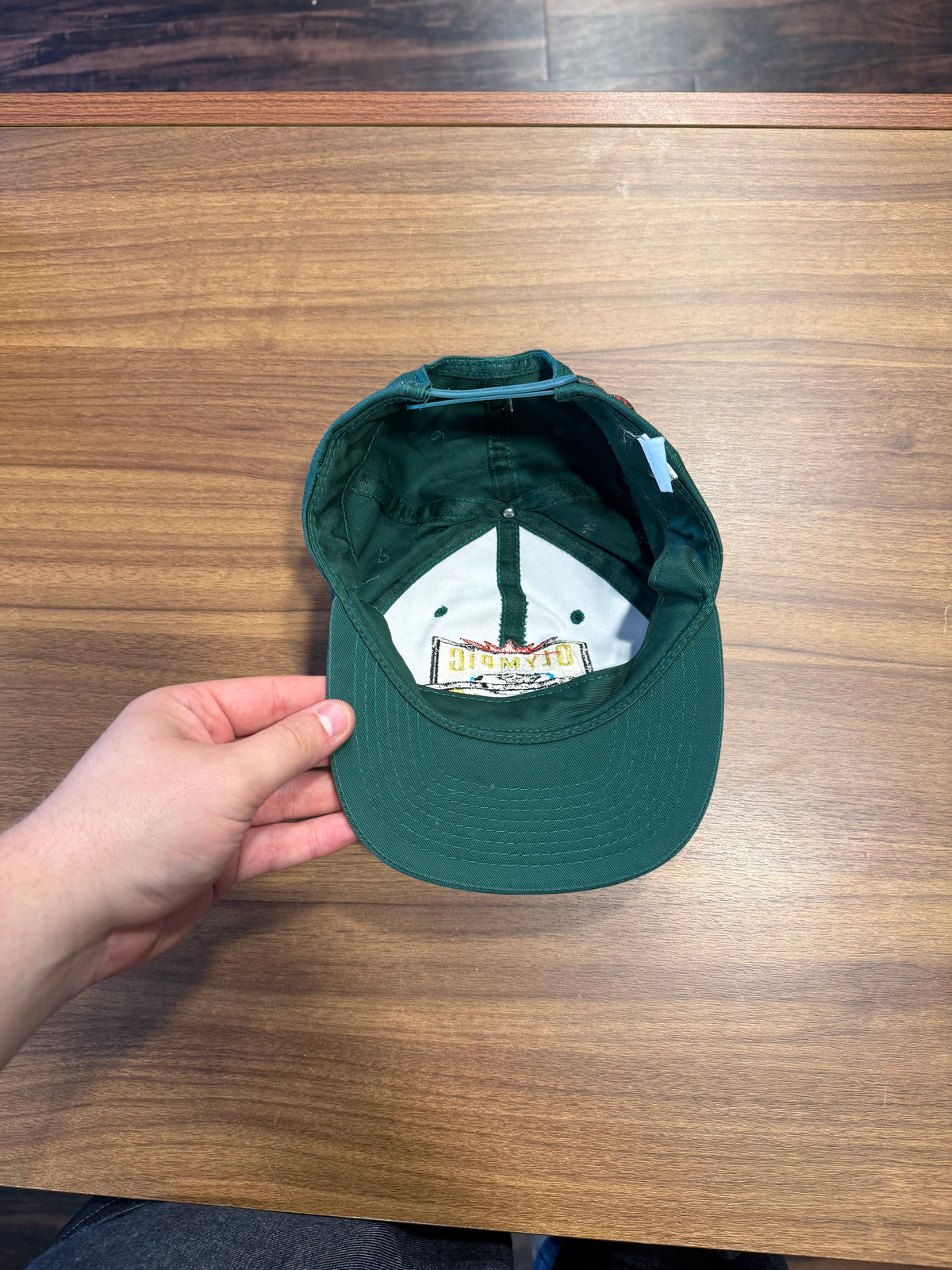 Vintage 1996 Atlanta Olympics Green Snap Back Hat