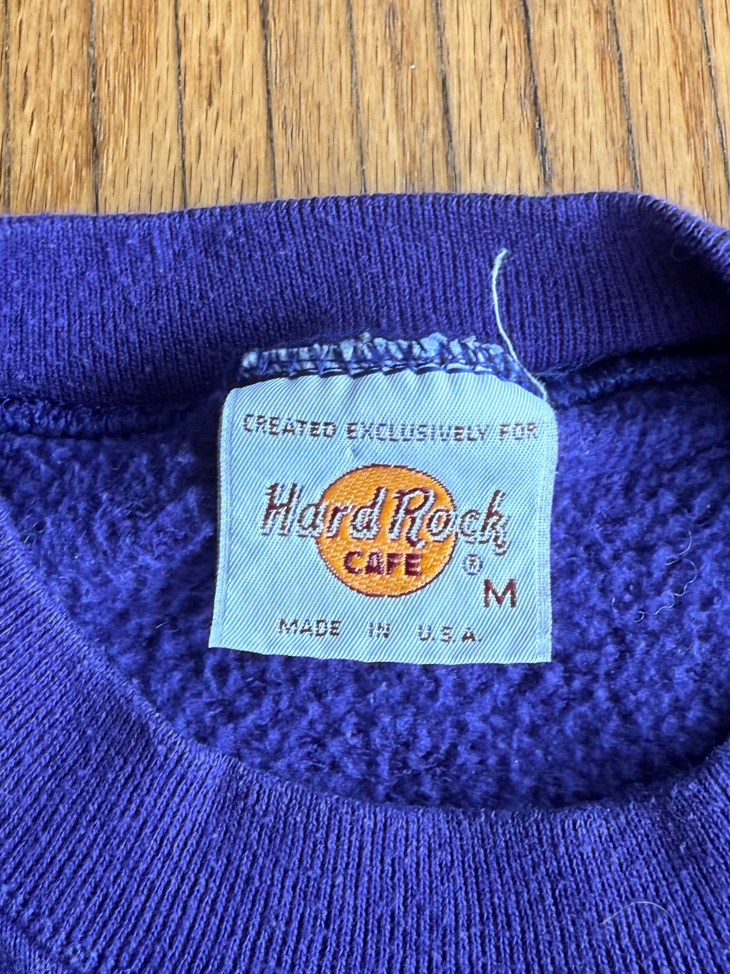 Vintage Hard Rock Cafe Aspen Purple Crewneck Sweatshirt- M