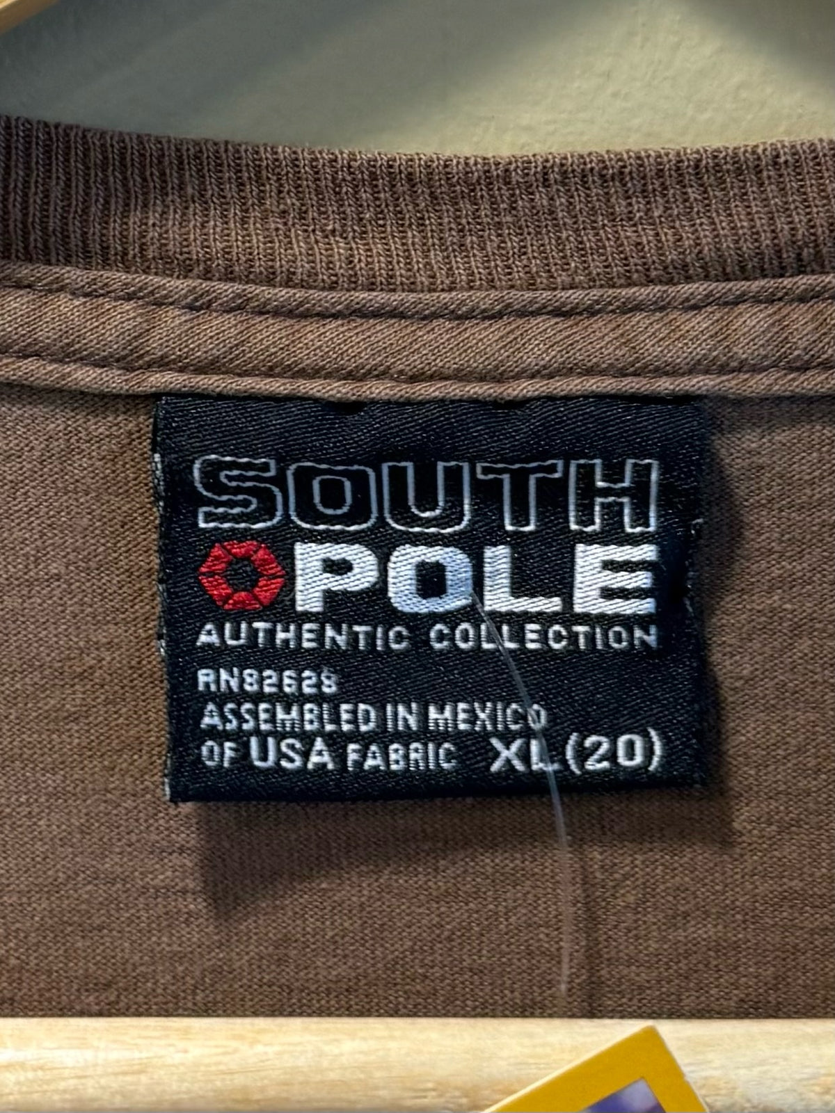 Vintage Y2K South Pole Authentic Collection Brown Skull T-Shirt - XL