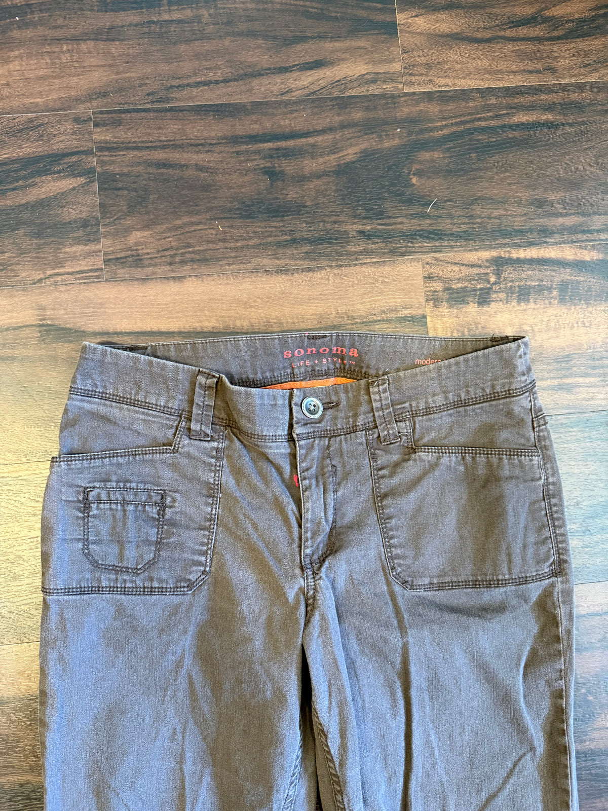Vintage Sonoma Brown Flare Canvas Pants- 32x31