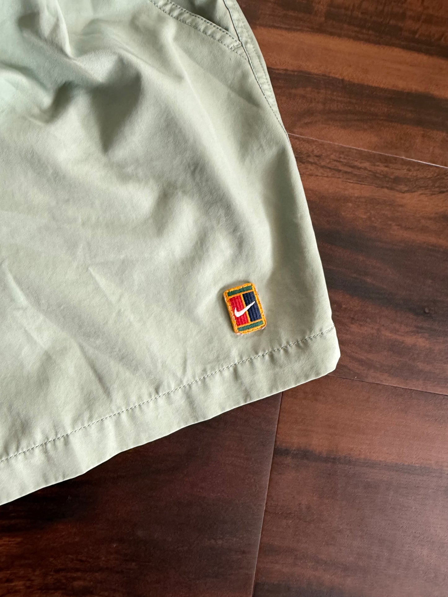 Vintage Nike Challenge Court Mint Green Athletic Tennis Shorts- 30