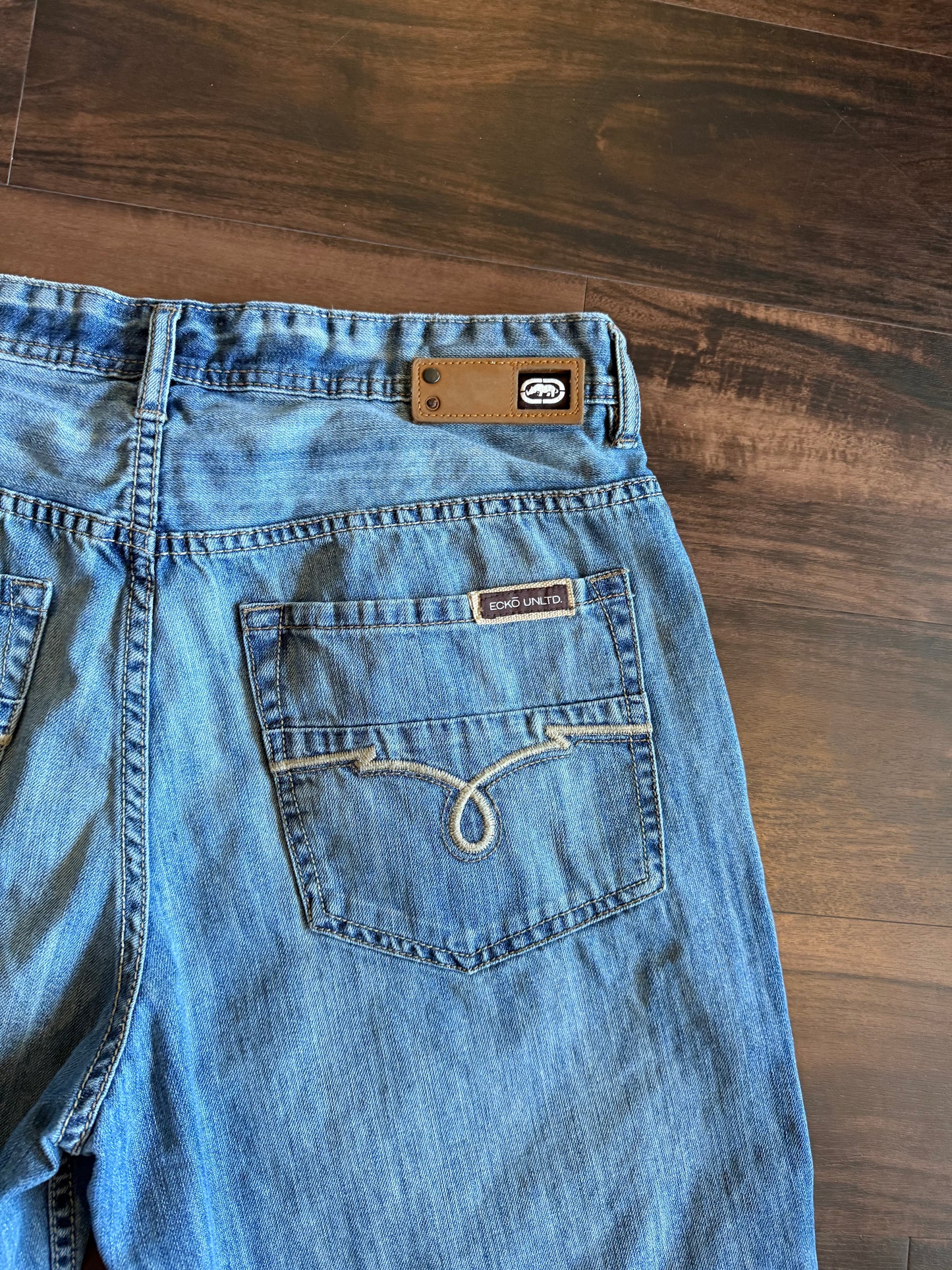 Vintage Y2K Ecko Unlimited Baggy Fit Denim Jean Shorts- 36