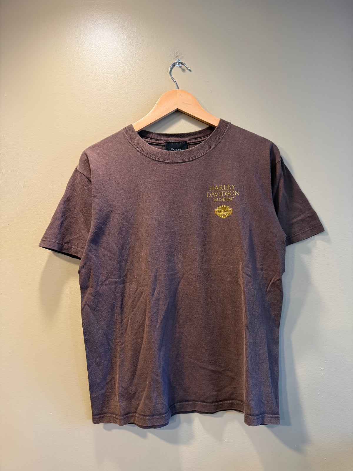 Vintage Harley Davidson Brown Globe T-Shirt- M