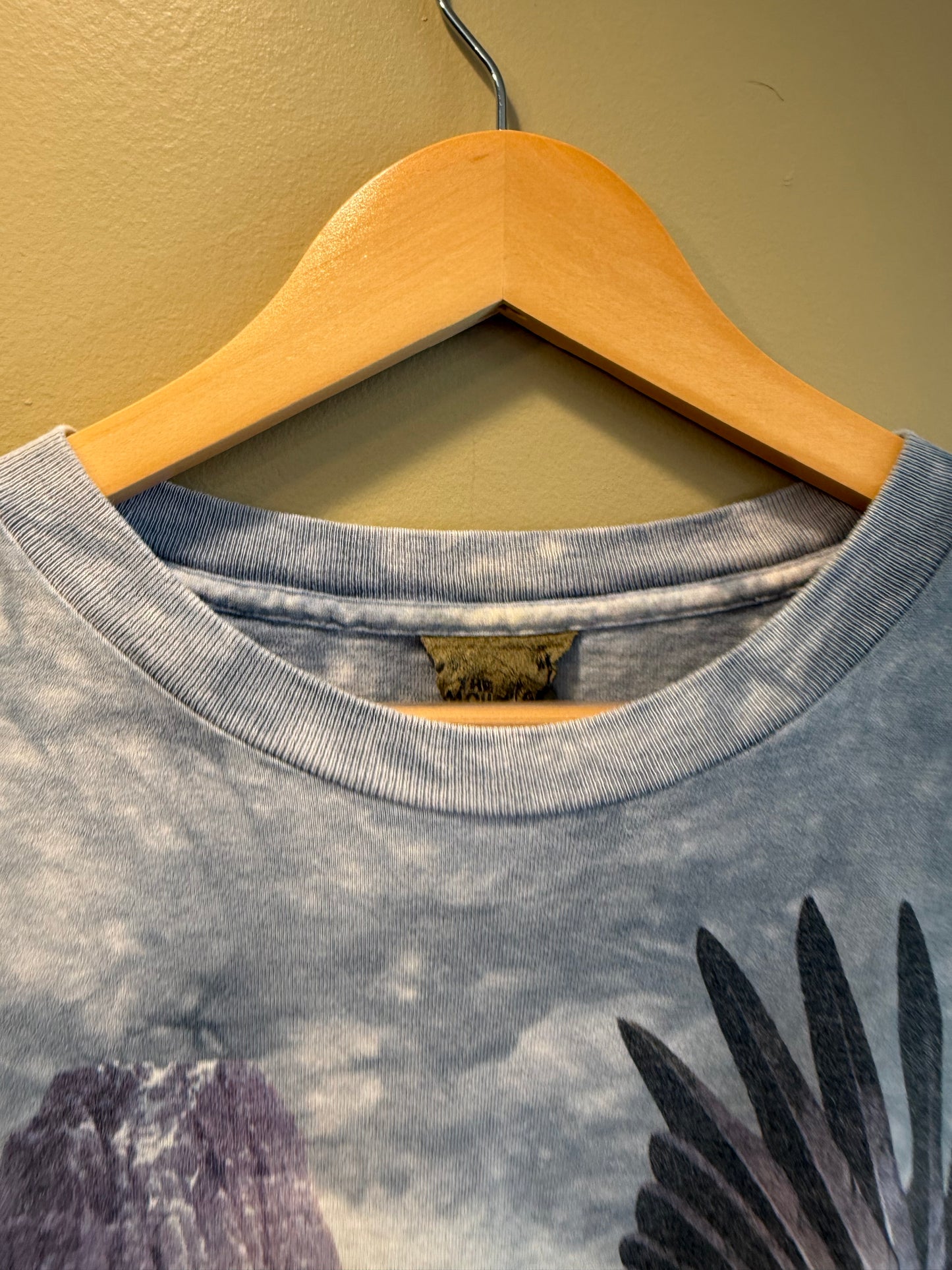 Vintage The Mountain Bald Eagle Blue Tie Dye T-Shirt- XL