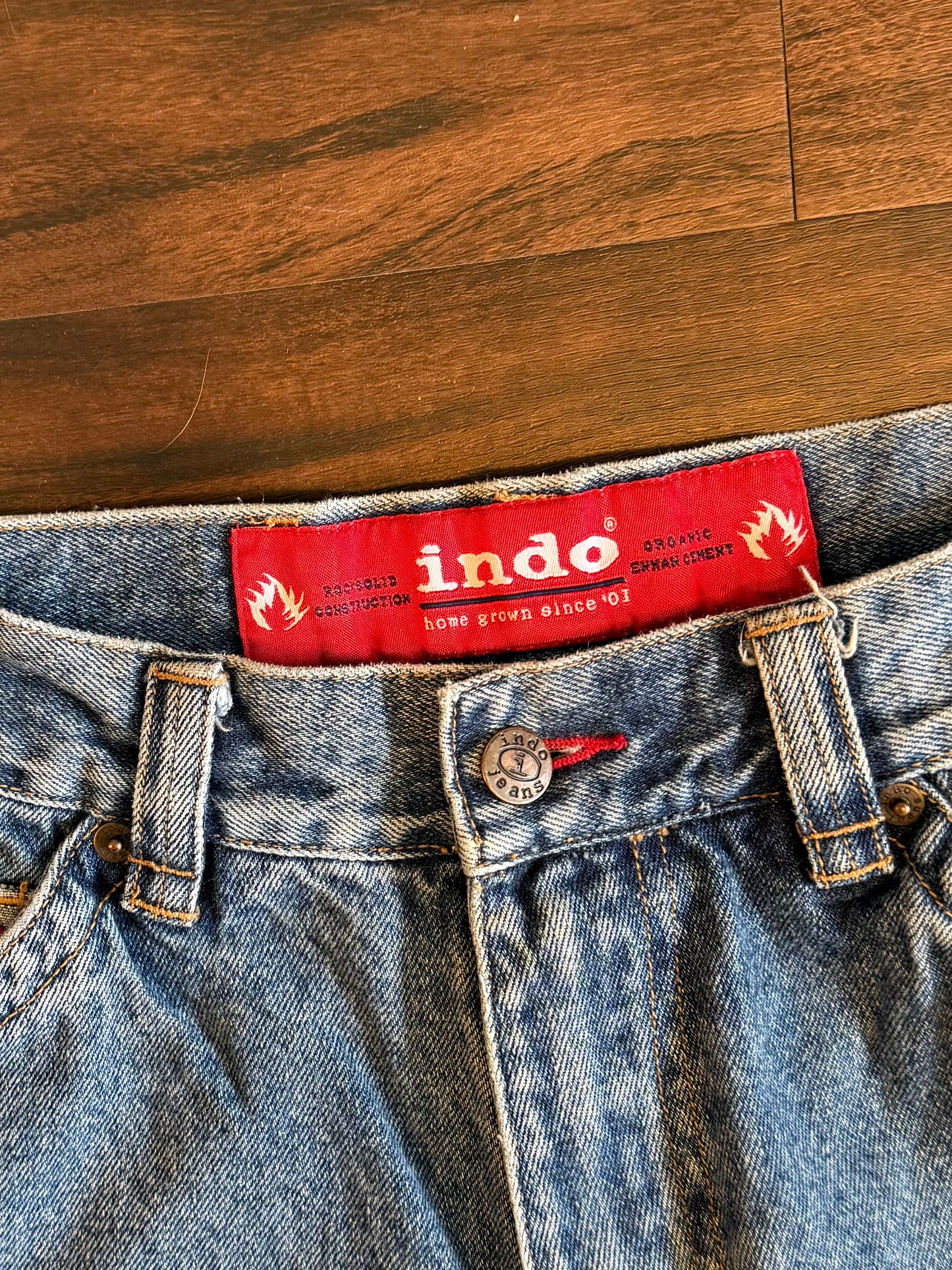 Vintage Indo Construction Company Streetwear Carpenter Jeans- 30x31