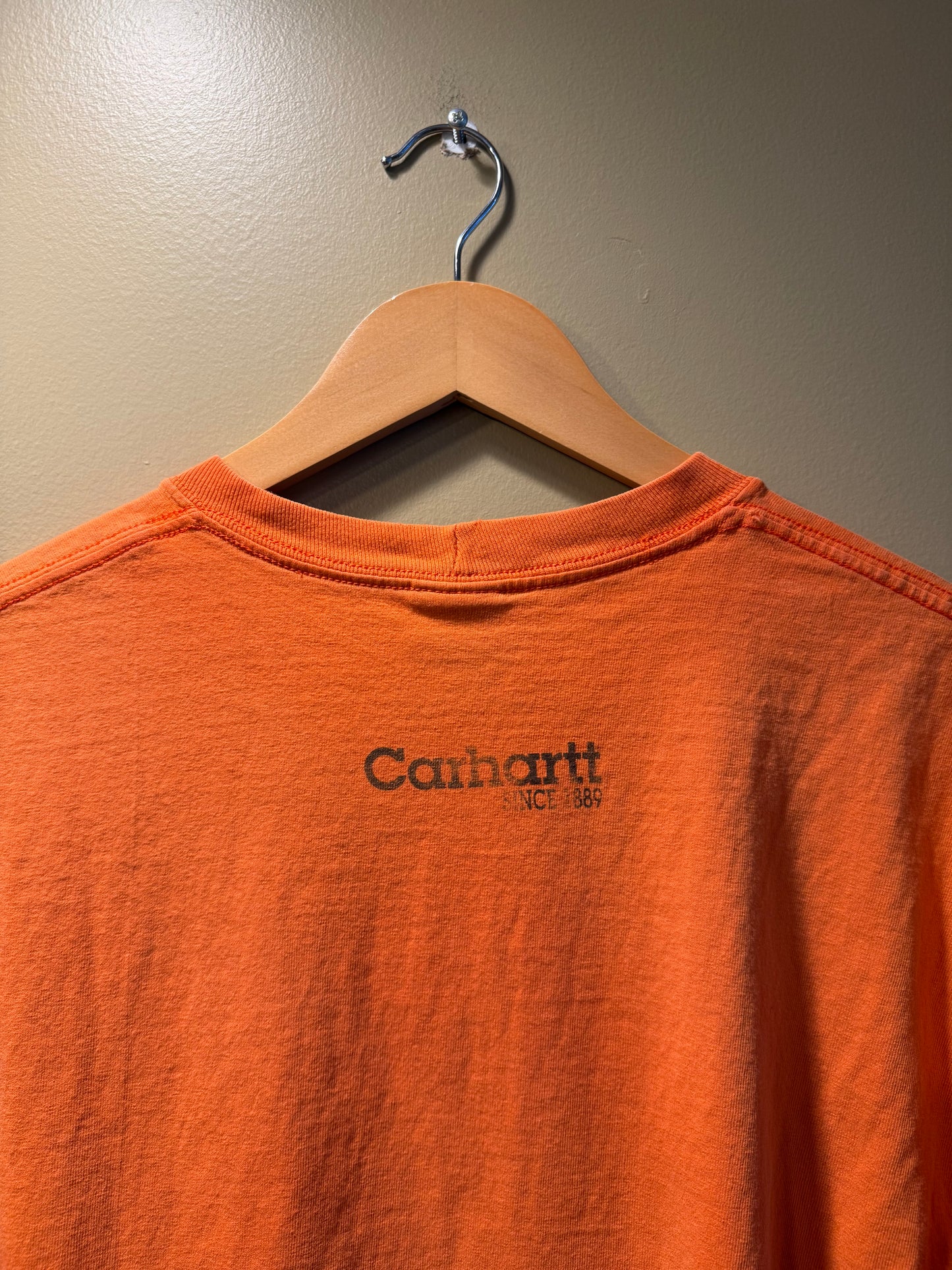 Vintage Carhartt Orange Graphic T-Shirt- XL