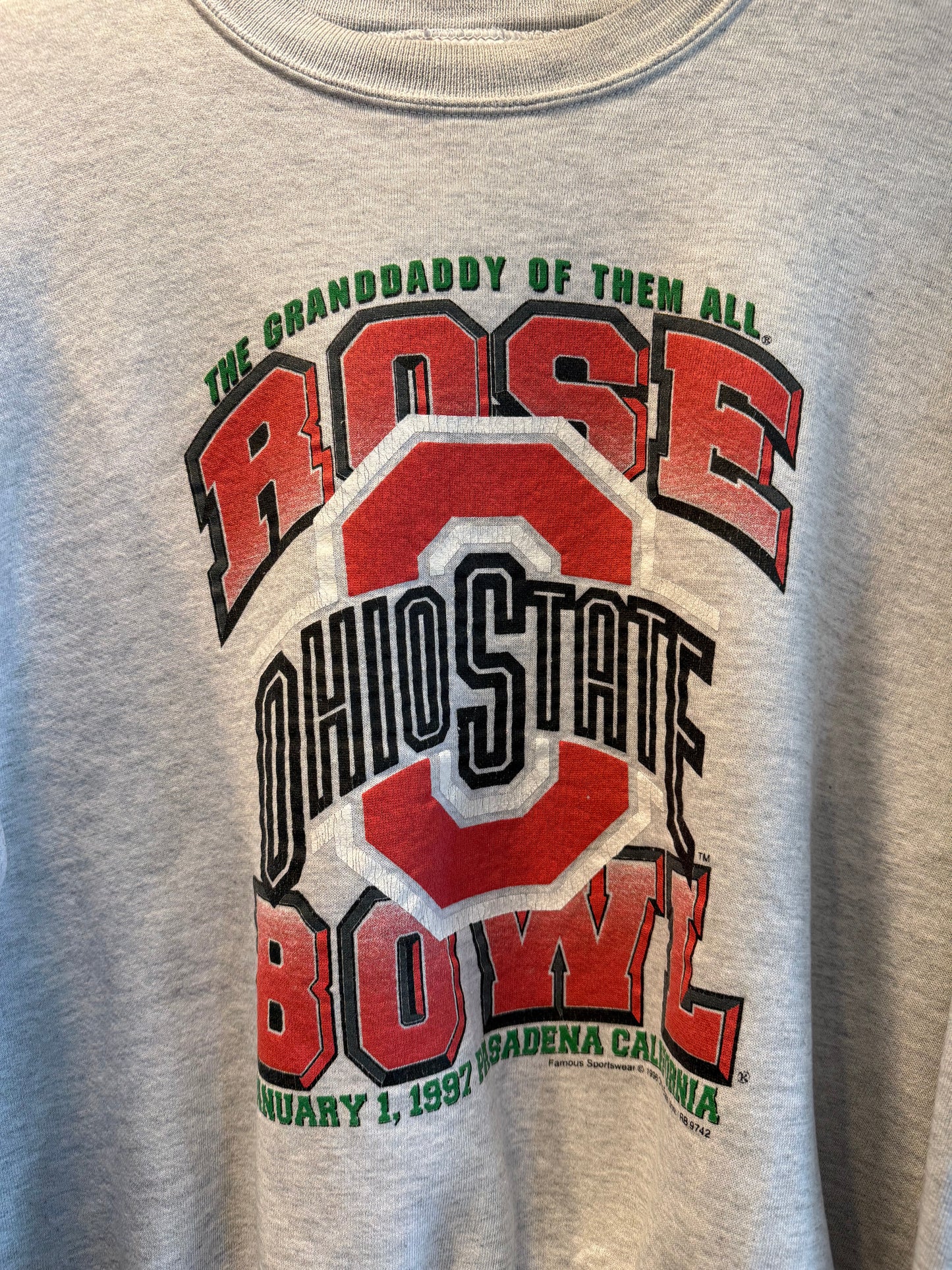Vintage Ohio State University Rose Bowl Crewneck Sweatshirt- L