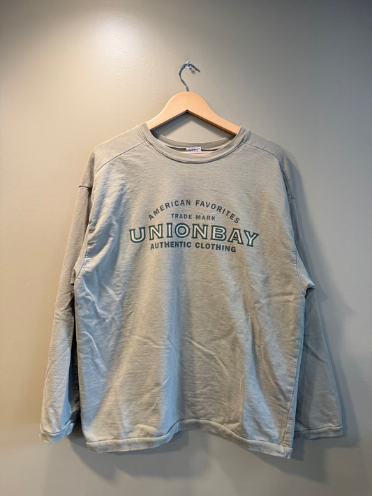 Vintage Y2K Union Bay Green Crewneck Sweatshirt- L