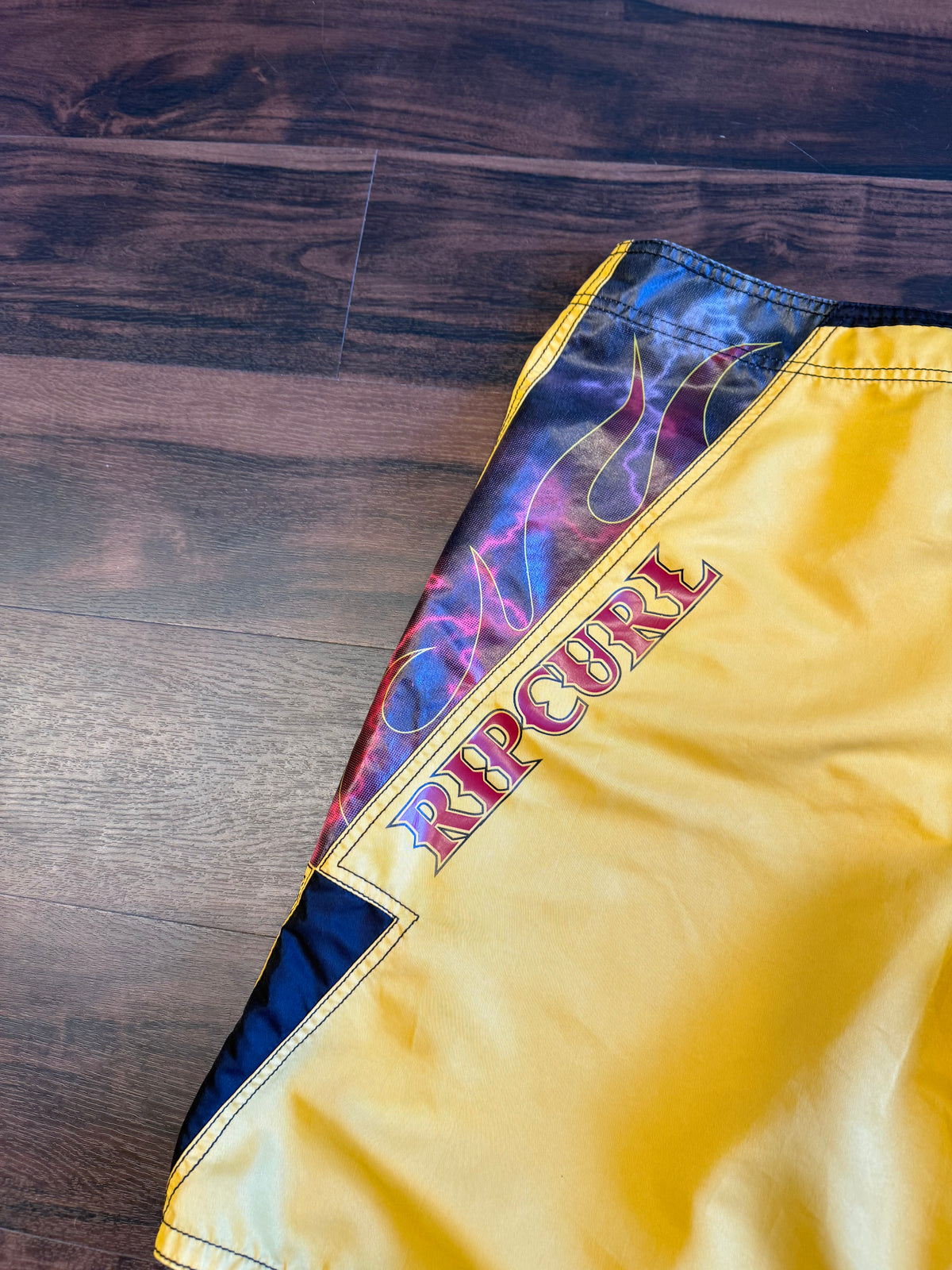 Vintage Ripcurl Yellow Flames Board Shorts- 32
