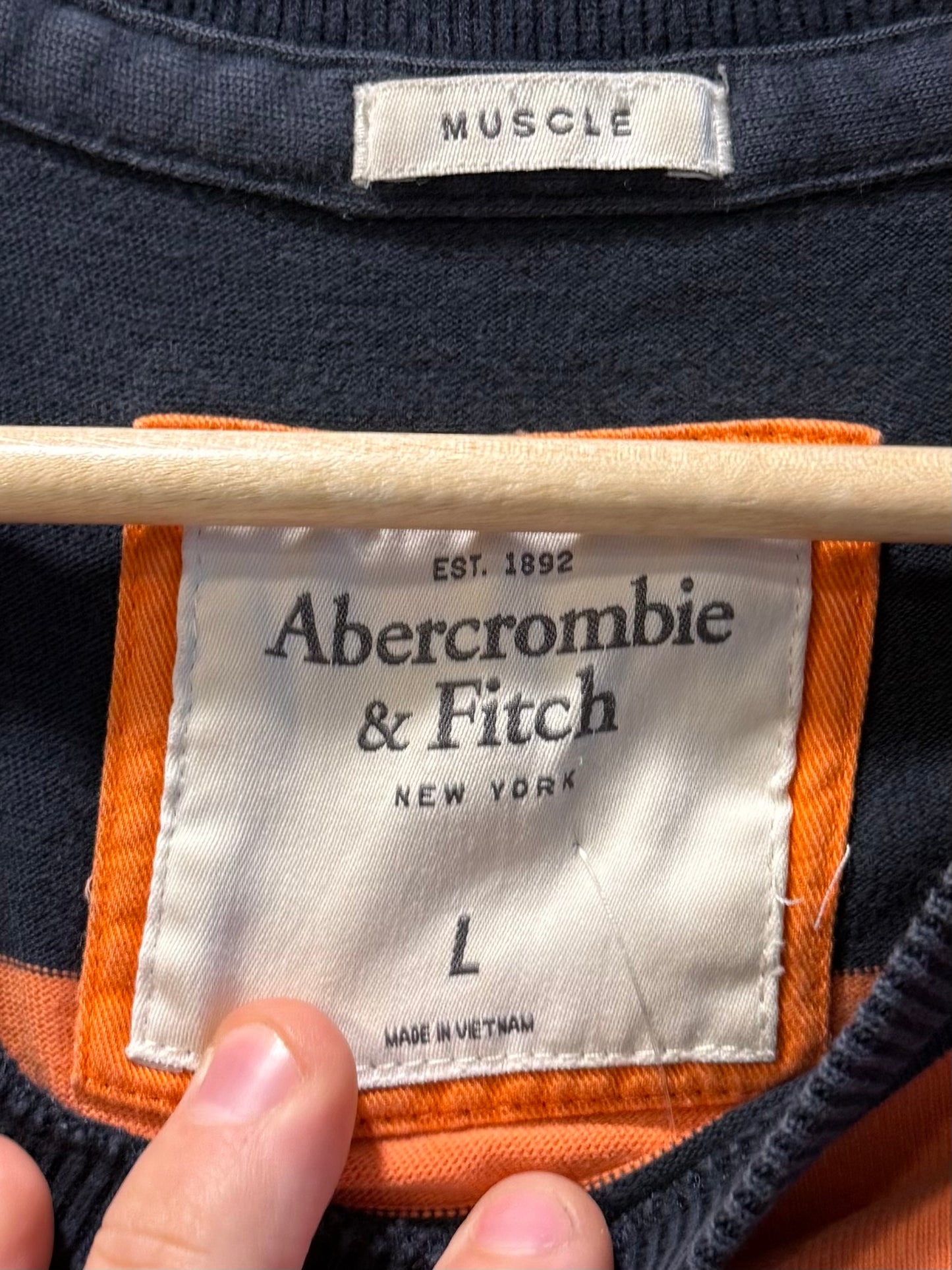 Vintage Abercrombie & Fitch Striped Longsleeve T-Shirt- L